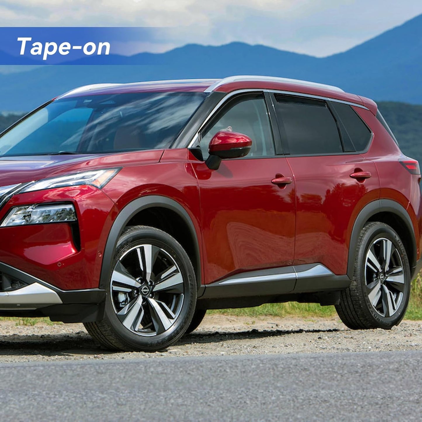 Window Visors Rain Guards for 2021-2025 Nissan Rogue, Out-Channel Window Vent Wind Deflectors Visors Shades for 21-25 Rogue (Not for Nissan Rogue Sport & Select)