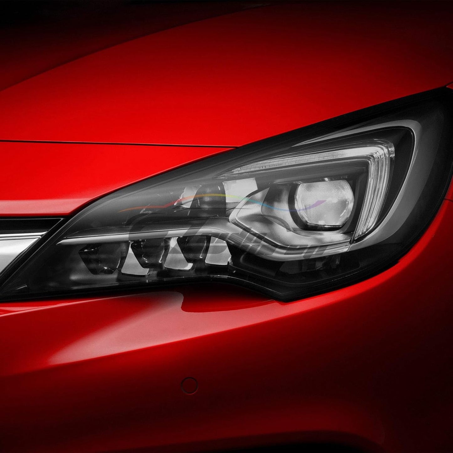 EZAUTO WRAP Free Tool Kit 12"x96" (1FT x 8FT) Glossy Light Black Smoke Headlight Taillight Fog Light Side Marker Vinyl Tint Film Self Adhesive