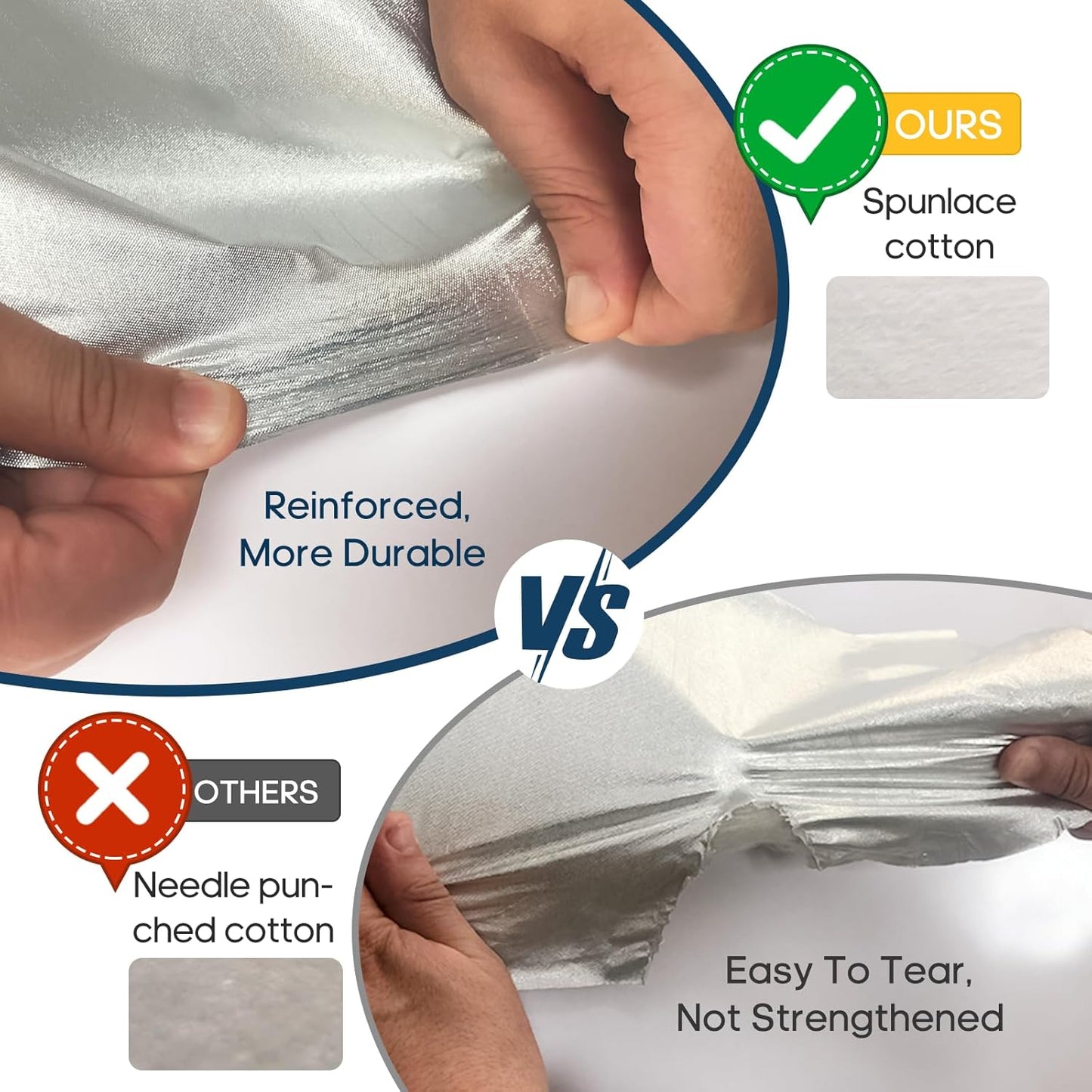 Car Cover Waterproof All Weather for Automobiles, Universal Heavy Duty Outdoor Sedan Car Covers Tarp for Sun Rain UV Protection Full Exterior Covers Aluminum Film 186 to 193 Inch