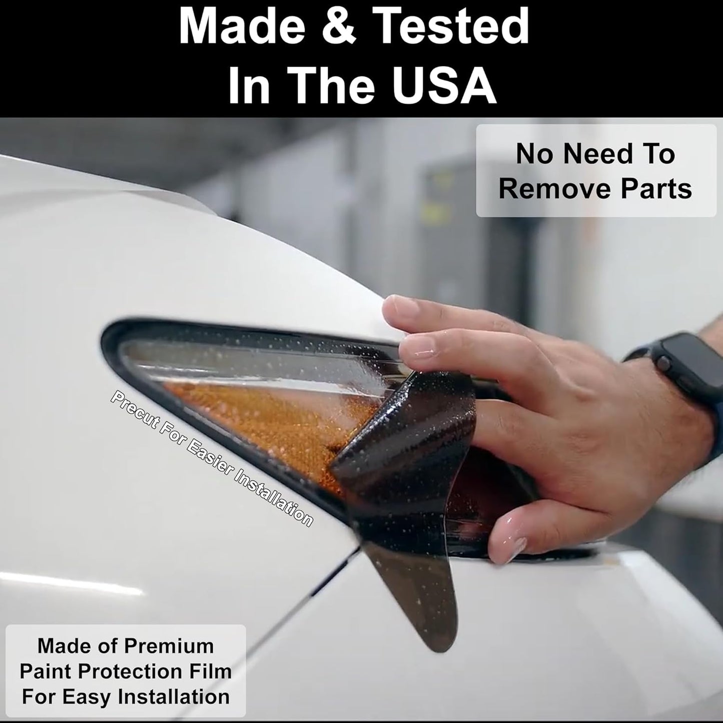 BOGAR TECH DESIGNS Rear Taillight Tail Light Tint Kit PPF Compatible with Mitsubishi Outlander 2022-2025, Dark Smoke