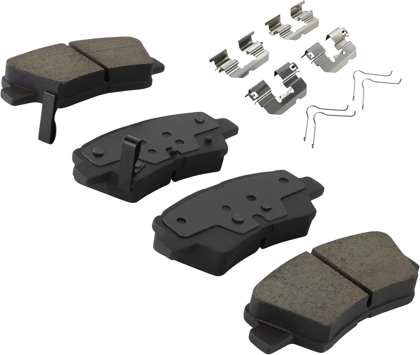 Premium Ceramic Rear Brake Pads (1001-2098C) Compatible with Hyundai Nexo 2019-2024, Hyundai Tucson 2016-2021, Kia Cadenza 2017-2020, Kia Sportage 2017-2022