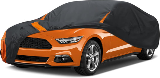 in Full Exterior Car Cover, Waterproof，UV Resistant, Dustproof, and Snowproof Fit Coupe Audi R8,Chevrolet Corvette,Ford Mustang,Dodge Challenger/Charger etc.Size Chart C3