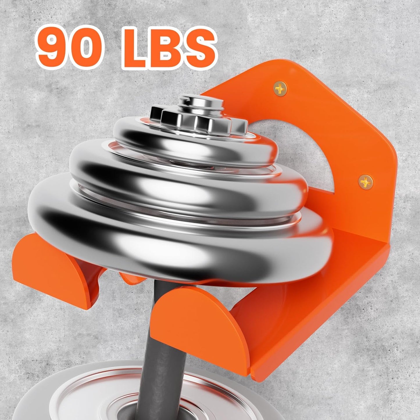 Weed Eater Hanger, Heavy Duty Weedeater Rack Wall Mount, Garage Organization Trimmer Rack for Hedge Trimmer, Garden Tools, Garage, 1 Pack