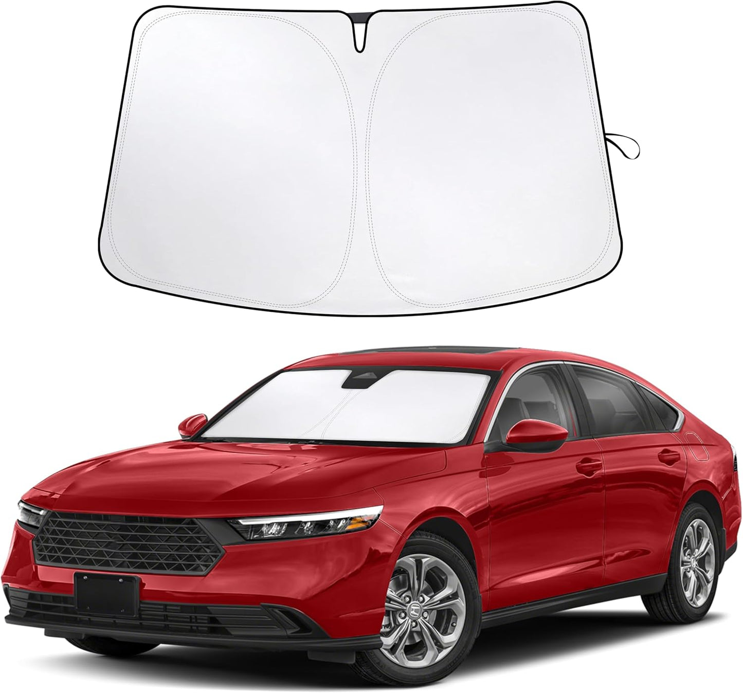 Econour Windshield Sun Shade for Honda Accord 2018-2022 Window Sunshade Sun Visor Protector Foldable Blocks UV Rays Keep Your Car Cooler