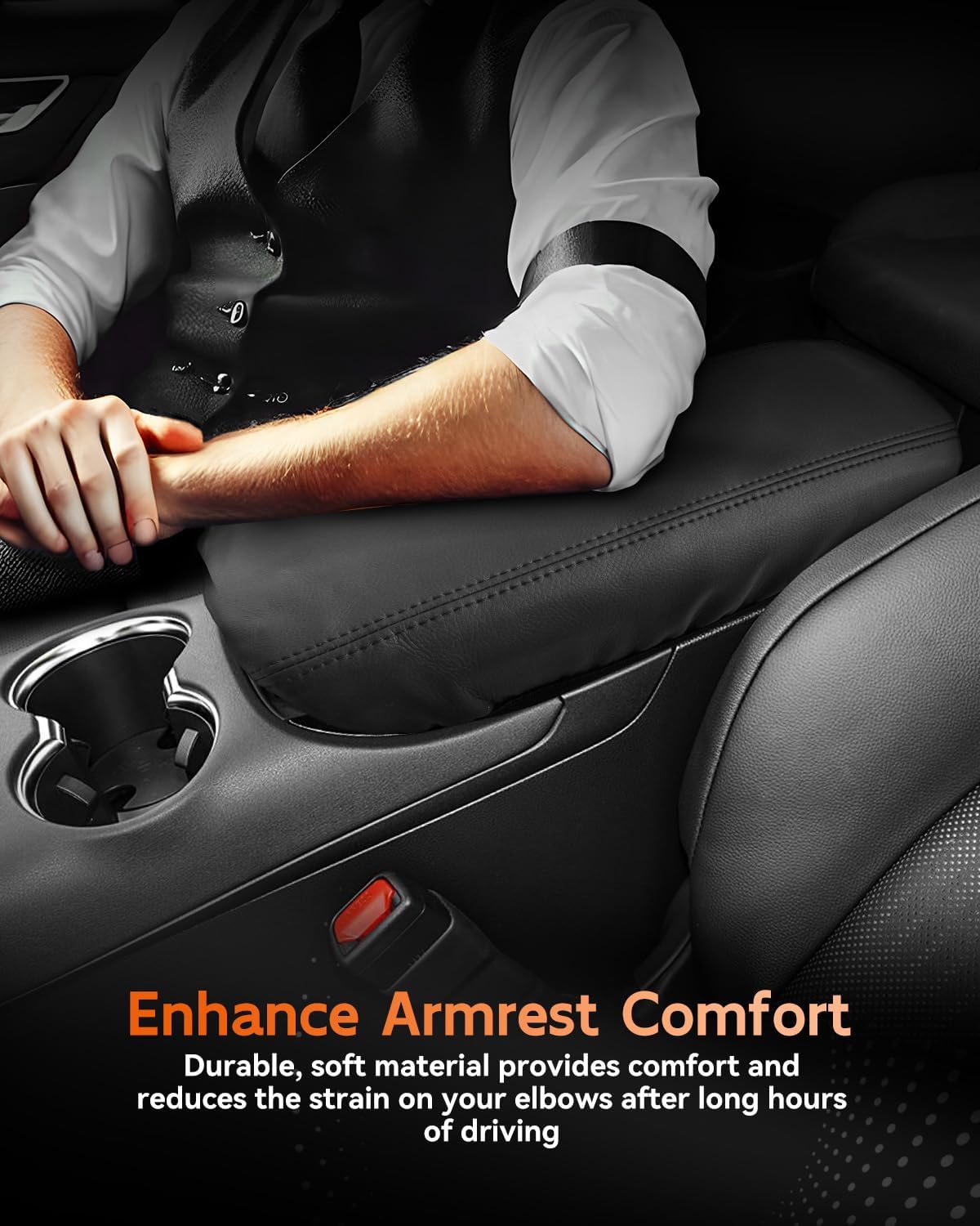 CDEFG for 2021-2025 Toyota Venza Center Console Cover Armrest Box Cover for 2021 2022 2023 2024 2025 Venza (LE, XLE, Nightshade Edition, Limited) Accessories Console Arm Rest Protector