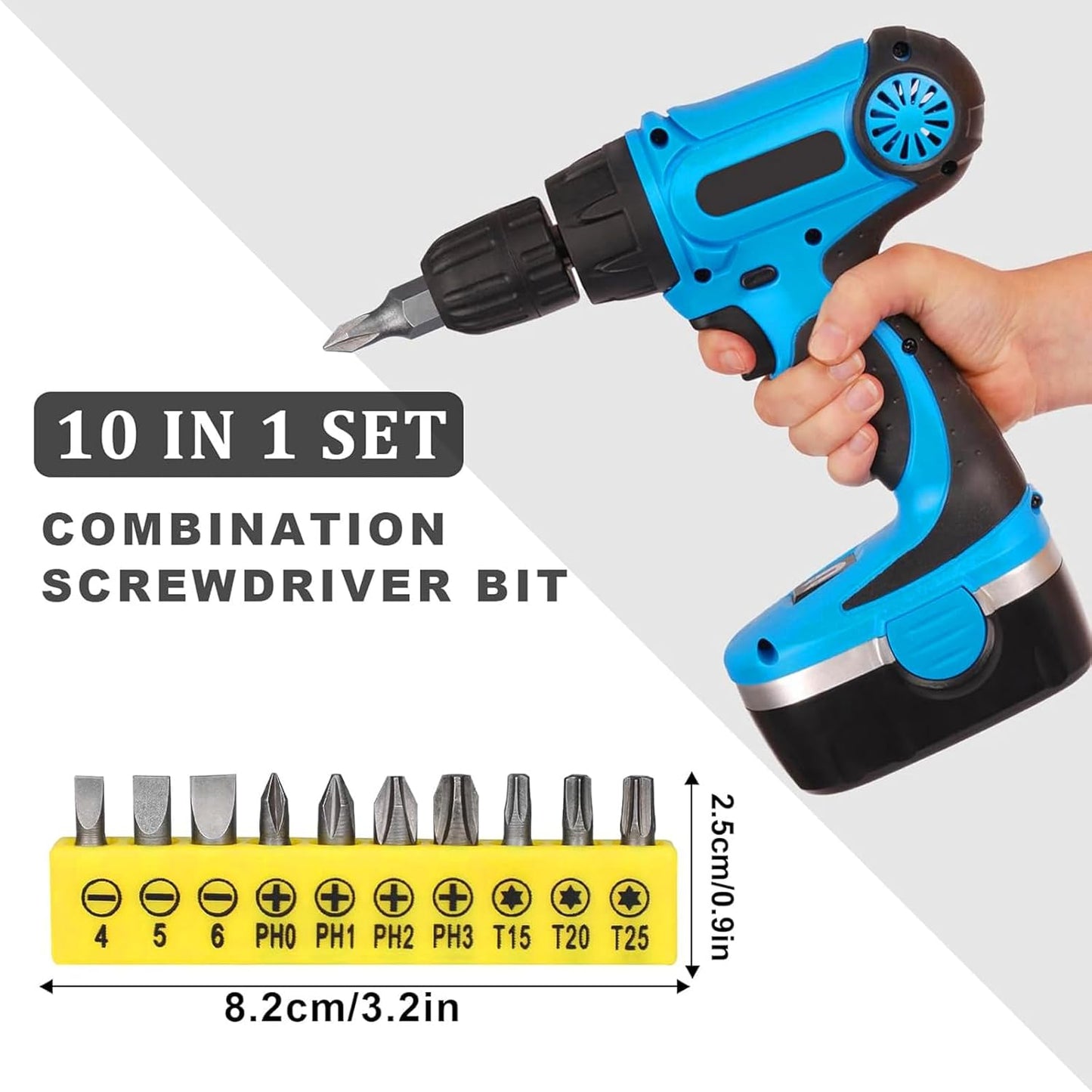 17pcs Flexible Drill Bit Extension, Include 3pcs Impact Socket Adapter 2pcs Hex Shank 105° Right Angle Drill Attachment 10 Short Screwdriver Bits Bendable Drill Bit Extension and 90° Angled Bits