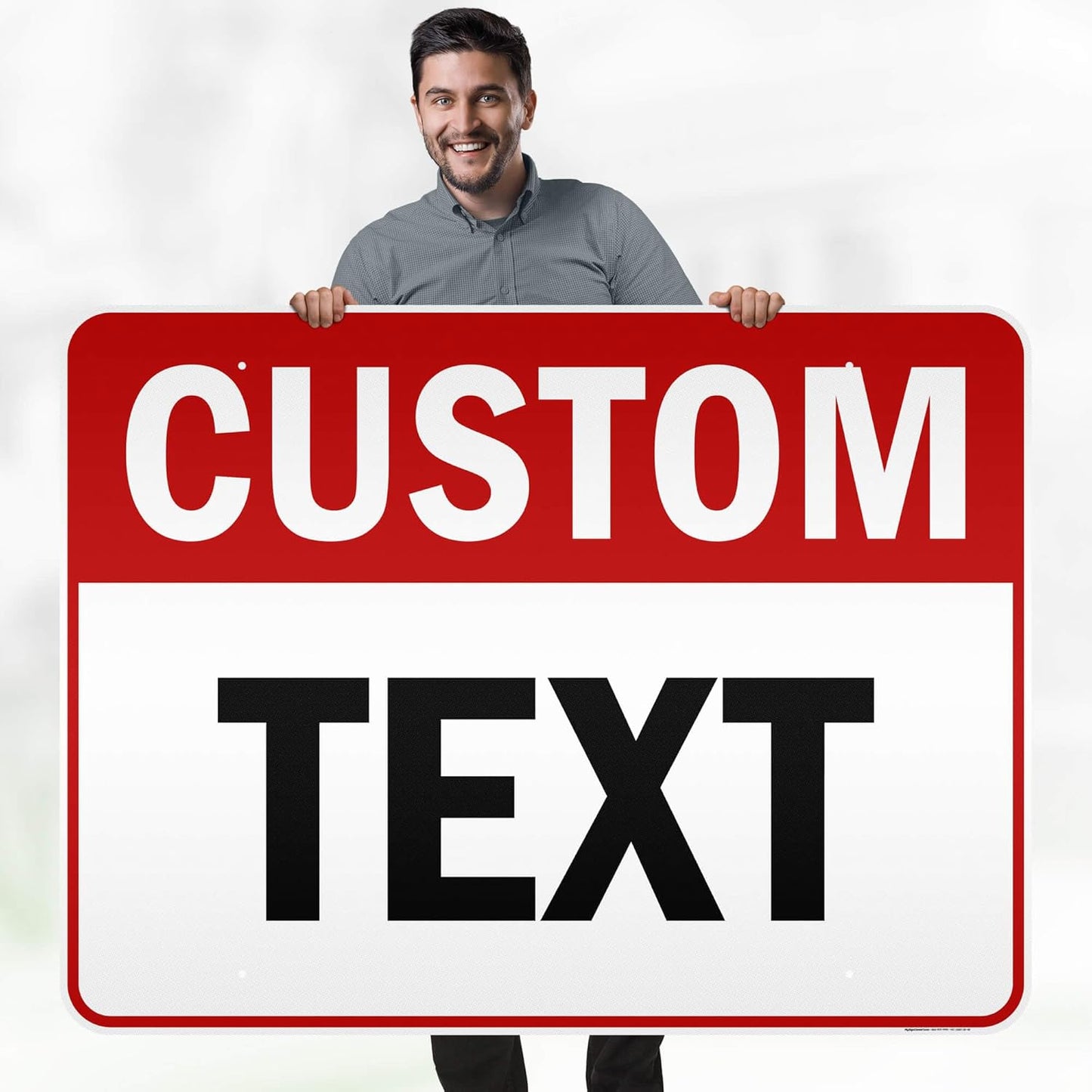 Custom Sign, Custom Sign for Business, Indoor/Outdoor use. 36x48 Inches, Reflective, Rust Free DiBound, Fade Resistant, Made in USA by My Sign Center (Header)