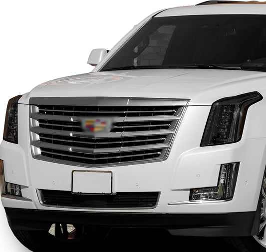 BOGAR TECH DESIGNS Full Headlight Head Light Tint Kit Fits Cadillac Escalade (ESV) 2015-2020, Light Smoke