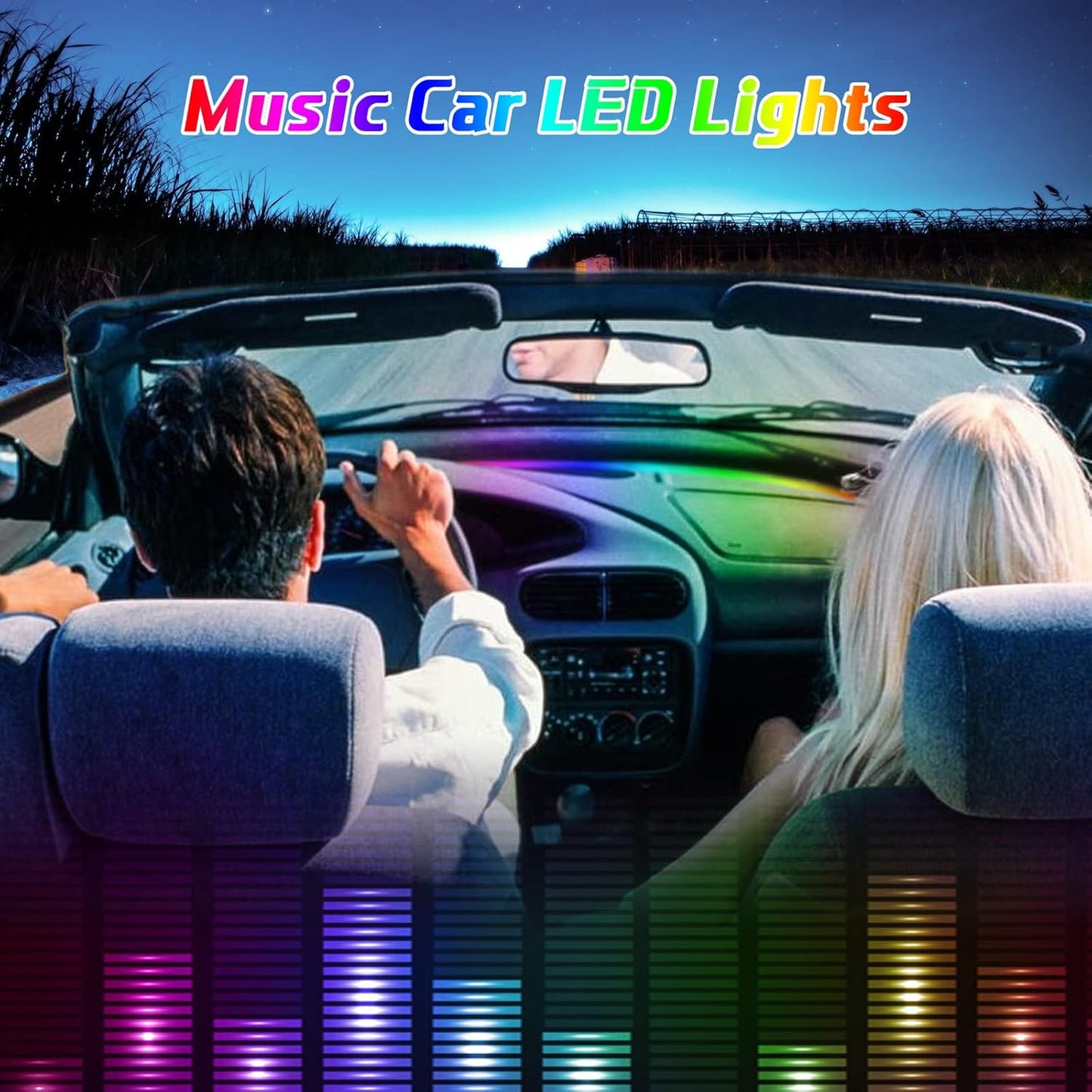 WEBUPAR Dreamcolor Interior Car Lights - 10 in 1 LED Strip Lights with APP Control and 213 Color Modes, Decorative Neon Ambient Lighting Kits
