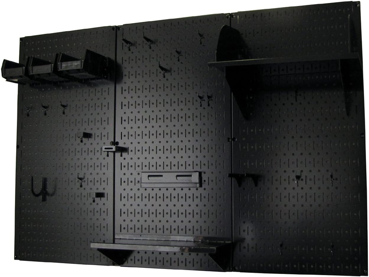 Pegboard Organizer Wall Control Metal Pegboard Tool Storage Kit with Accessories