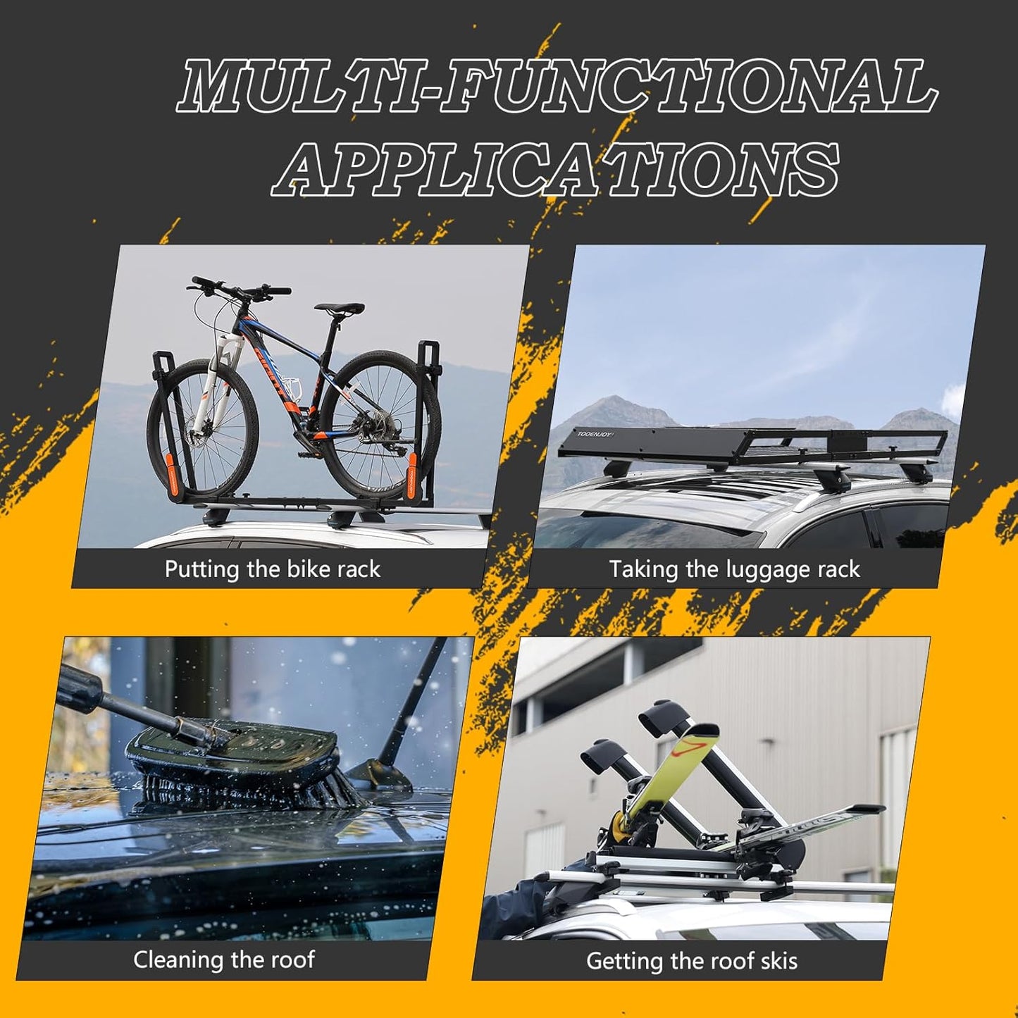 COWVIE Foldable Car Door Step Stand Pedal - Access to Vehicle's Top Roof Both Feet Stand Pedal Ladder for Most SUV Truck Green