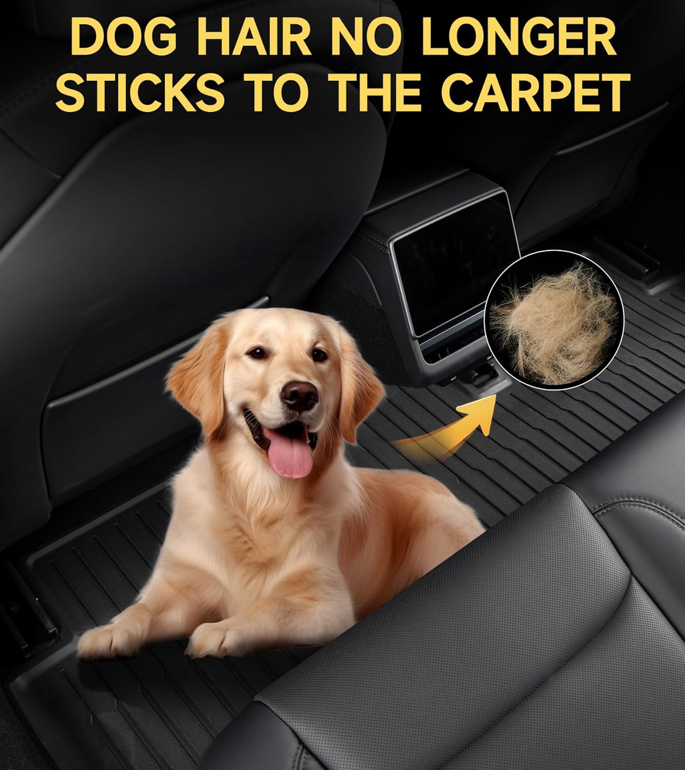 Floor Mats for 2024-2025 Tesla Model 3 Highland, Full Set All-Weather TPE Waterproof Cargo Liners, Non-Slip Front and Rear Trunk Mats, Set of 6