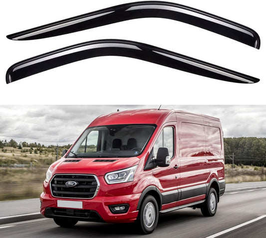 Window Visors Rain Guards Shield for Ford Transit 2014-2025, Out-Channel Window Vent Wind Deflectors Visors Shades for 14-25 Transit