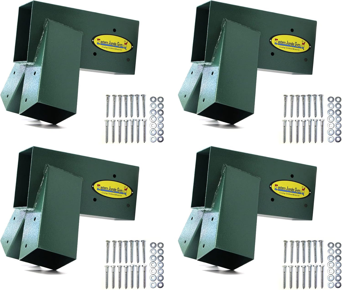 Eastern Jungle Gym Easy 1-2-3 A-Frame Swing Set Brackets Pack of 4 Brackets