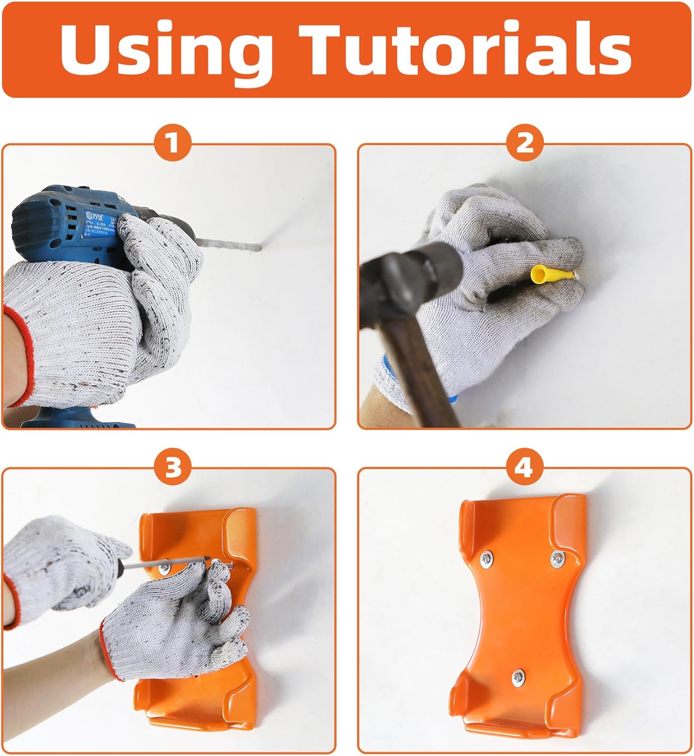 Leaf Blower Hanger, 2 Pack Handheld Blower Rack for Garage Wall, Leaf Blower Holder for Stihl BG-50, BG-56, BG-66, SH-56