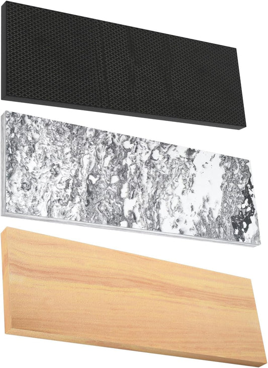 GWP02S Garage Wall Protector Car Door Protectors Bundle (Black & Marble Grain & Wood Grain 14-Pack)