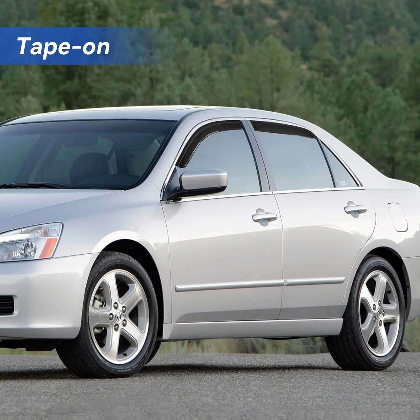 Window Visors Rain Guards Shield for 2003-2007 Honda Accord, Out-Channel Window Vent Wind Deflectors Visors Shades for Honda Accord 03 04 05 06 07