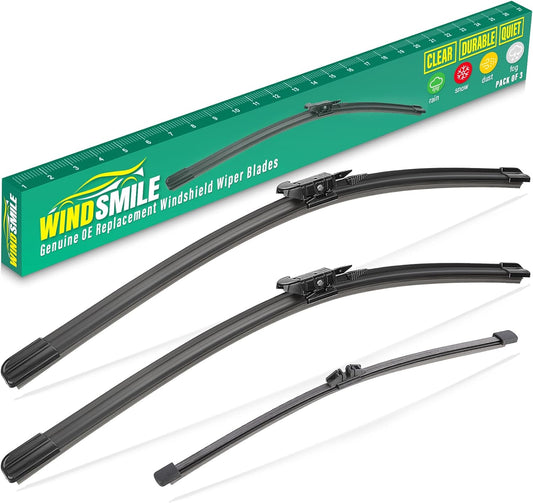 26" 22" 11" Windshield Wiper Blades Replacement for Ford Explorer 2011 2012 2013 2014 2015 2016 2017 2018 2019 2020 2021 2022 2023 2024 OEM Premium All Weather Front Rear Wipers Set (Pack of 3)