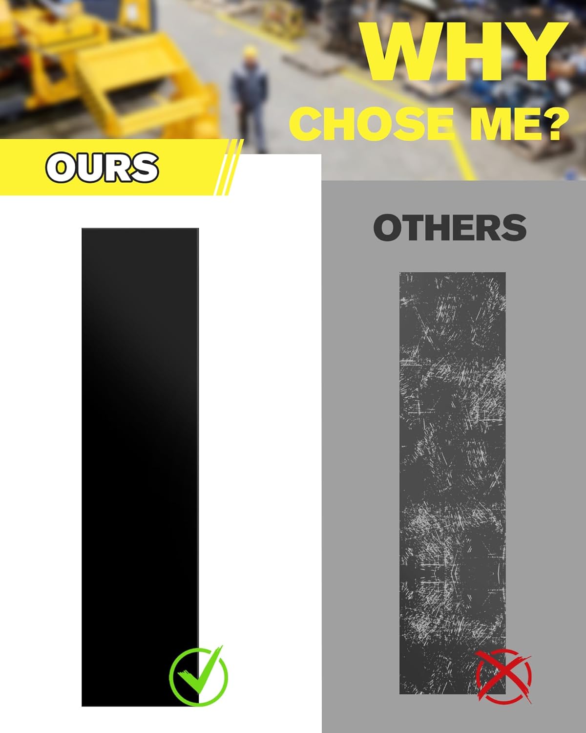 Floor Marking Tape,2 in x 108 FT Strong Adhesive Caution Tape,High Durability Warning Safety Tape for Indoor/Outdoor - Warehouses,Factories,Parking Lots,Retail Locations,Black,3 Rolls