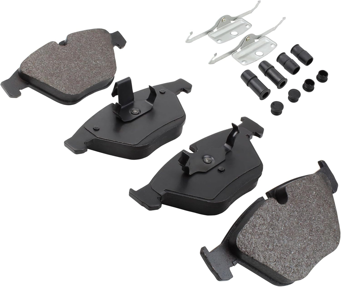 Premium Semi-Metallic Front Brake Pads (1001-0918M) Compatible with 2002-2013 BMW (1 Series M/335xi/525i/525xi/528i/528i xDrive/528xi/530i/530xi/535i/535i xDrive/535xi/545i/550i/M3)