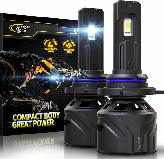 Cougar Motor 9012 Bulbs, HIR2 Fog Lights 6500K White Non-Polarity 9012 Fog Bulb or Off-Road Use Plug and Play - Pack of 2