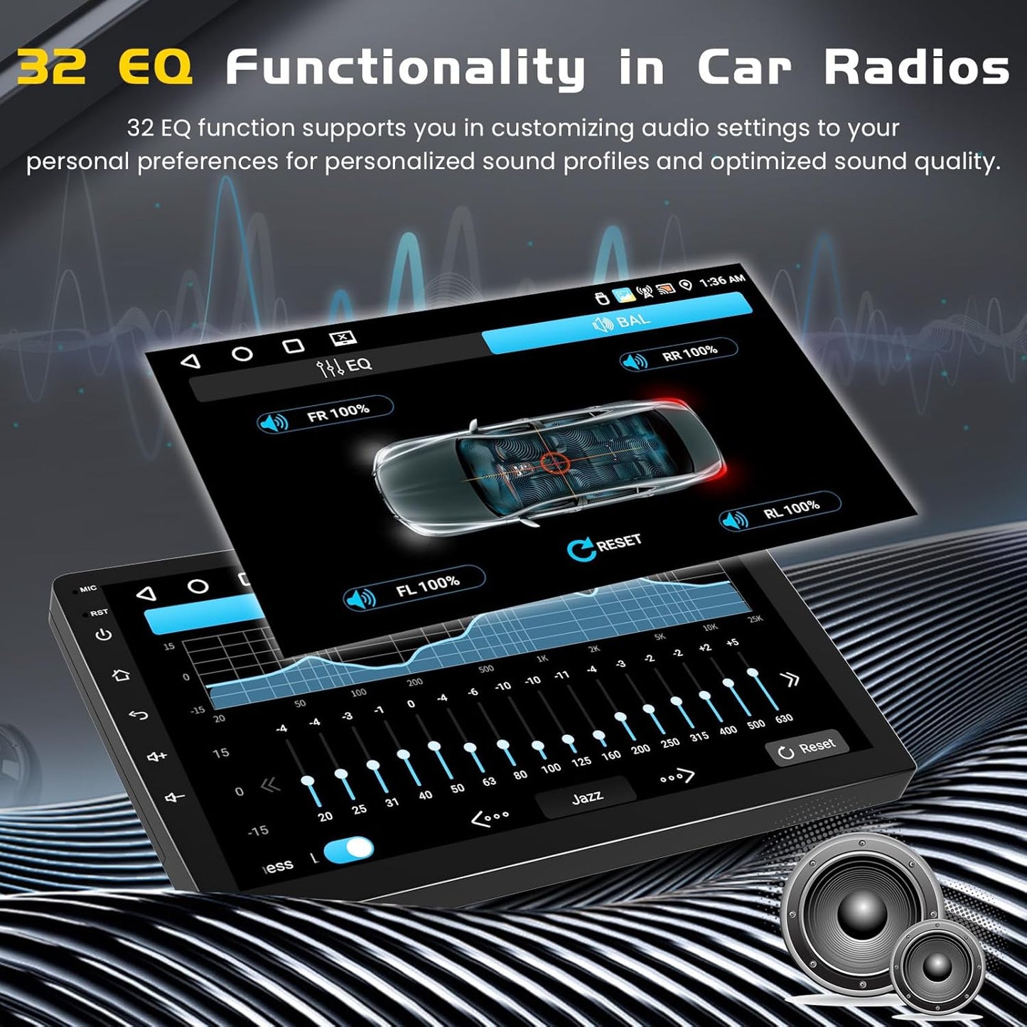 [4G+64G] Android 15 Car Stereo for Kia Cerato K3 Forte 2013-2018 with Wireless Carplay Android Auto, 9 Inch HD Touch Screen with WiFi GPS Bluetooth5.0 FM/RDS Radio 32EQ SWC Backup Camera MIC