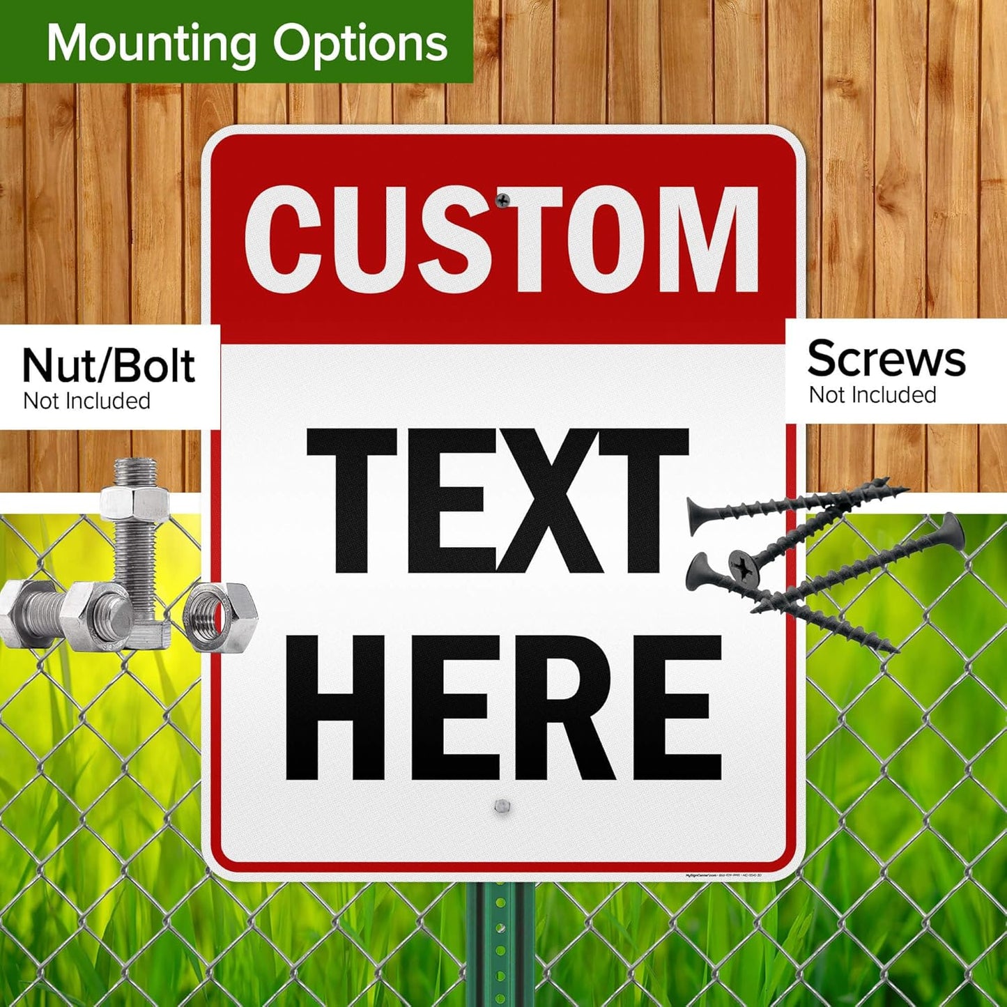 Custom Sign, Custom Sign for Business, Indoor/Outdoor use. 24x30 Inches, 3M EGP Reflective, Rust Free .080 Aluminum, Fade Resistant, Made in USA by My Sign Center (Header)