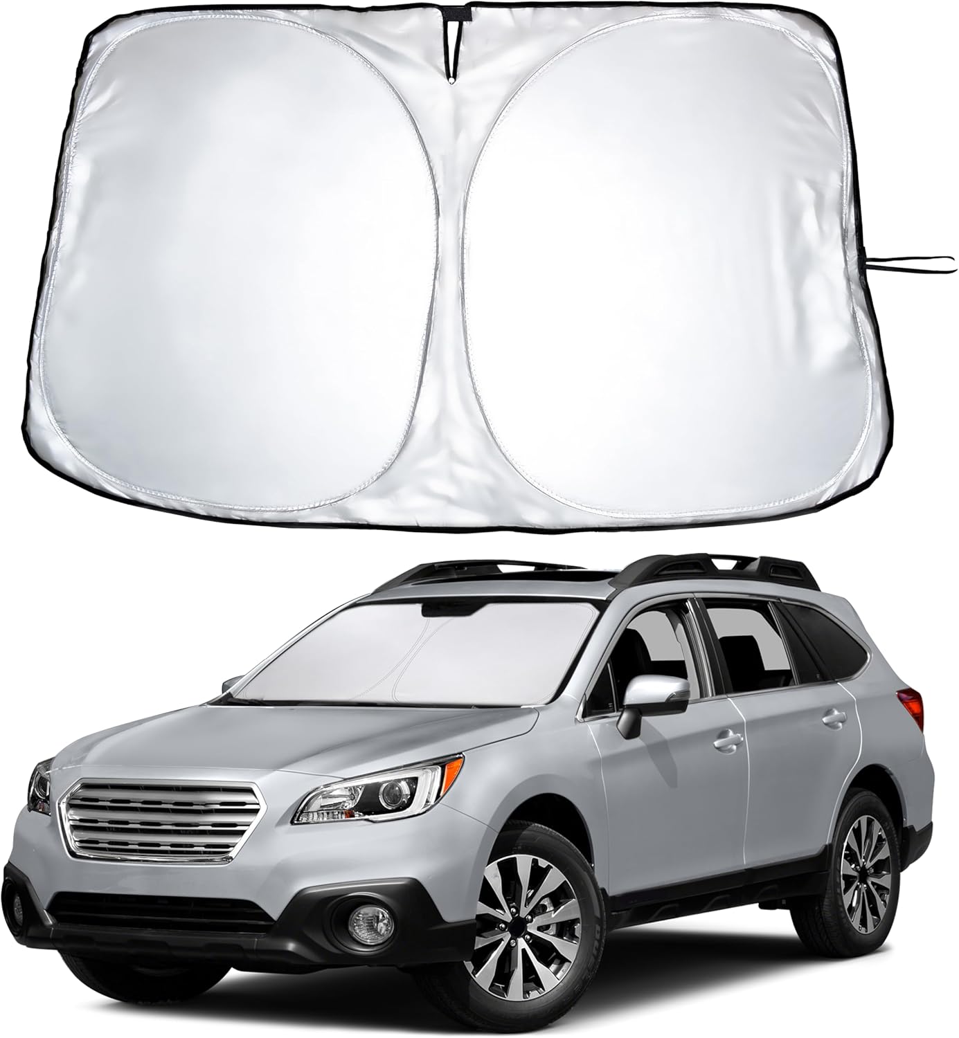 Econour Windshield Sun Shade for 2015 2016 2017 2018 2019 Subaru Outback Wagon Sunshade Window Sun Visor Protector Foldable Blocks UV Rays Keep Your Car Cooler