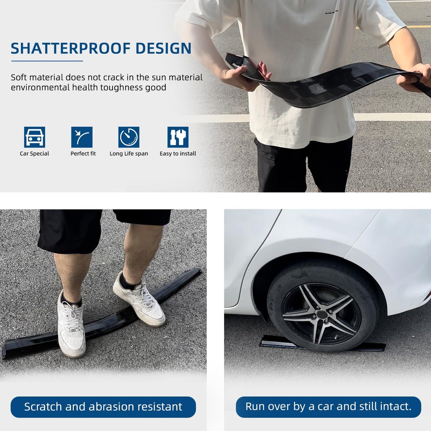 4pcs Window Visors Compatible with 2015-2024 F150/ F250/F350/F450/F550 Super Duty Extended (Super) Cab with Half Size Rear Doors Front+Rear Smoke Tint Sun/Rain Guard Outside Mount Tape-On Vent