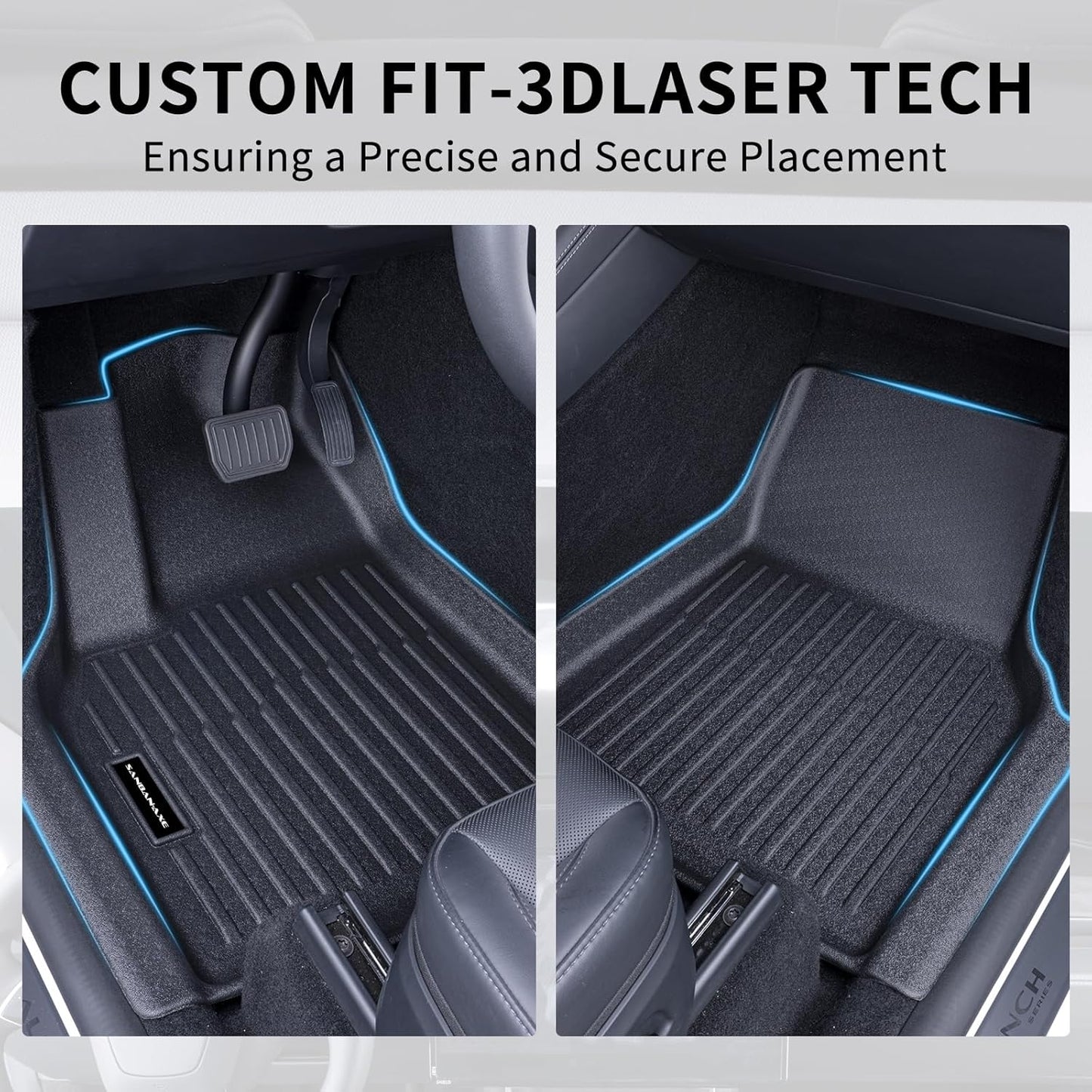 Floor Mats for Tesla Model Y Juniper 2025 2026 | All-Weather TPE Liners 7-Piece Set with Cargo Liner, Trunk & Interior Accessories | Custom Fit Backrest Protector