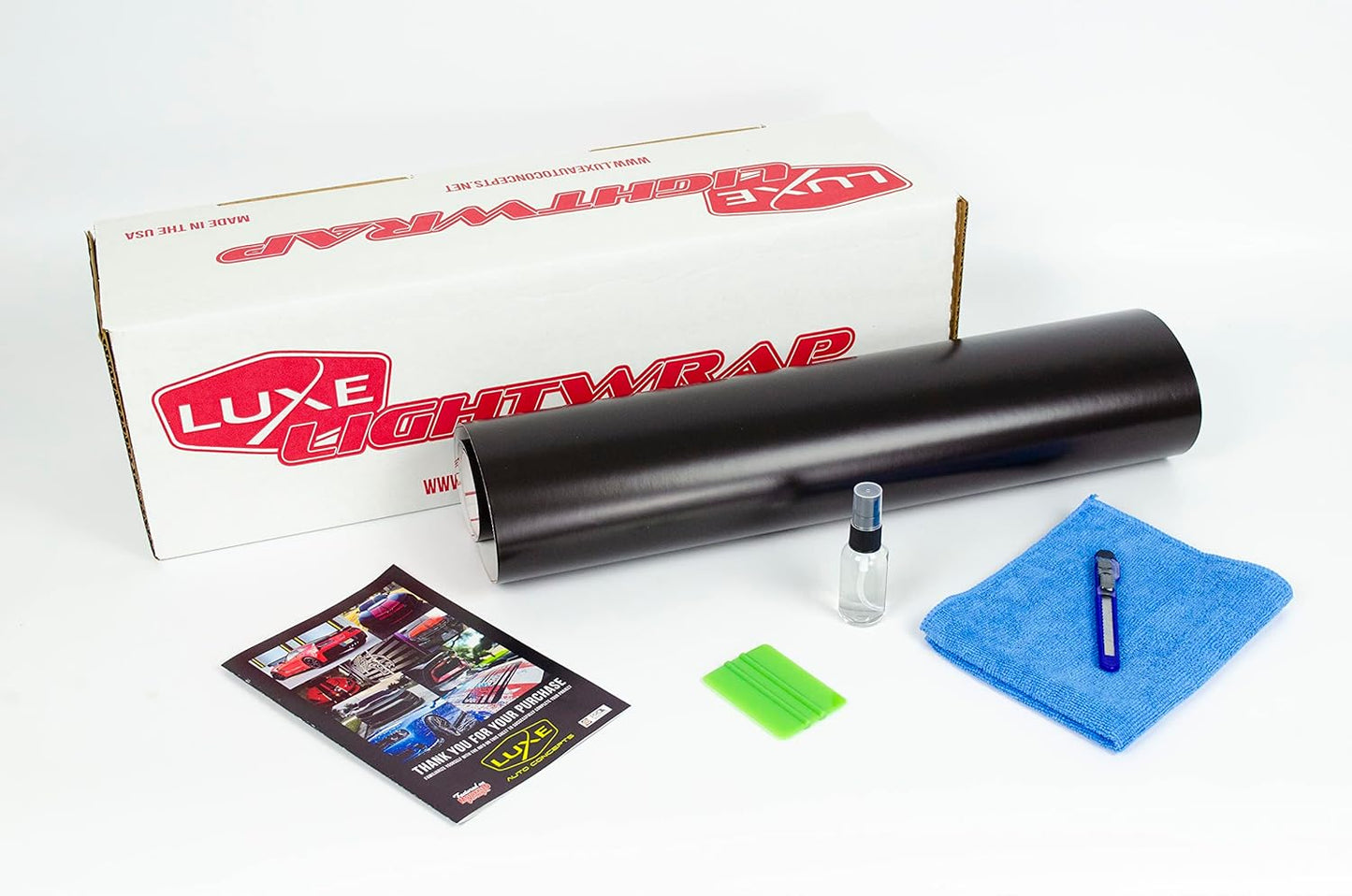 Luxe LightWrap Dark Smoke Stealth Universal Headlight Tail Light Tint Kit (20” x 2 Yard)