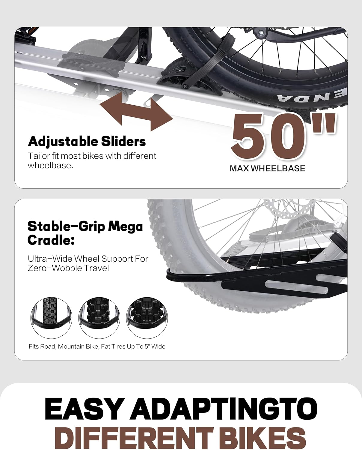 Hitch Mount Single Bike Rack with Ramp for Electric Bike, 100 lbs. Capacity Bike Carrier for Truck, Trailer, RV, SUV