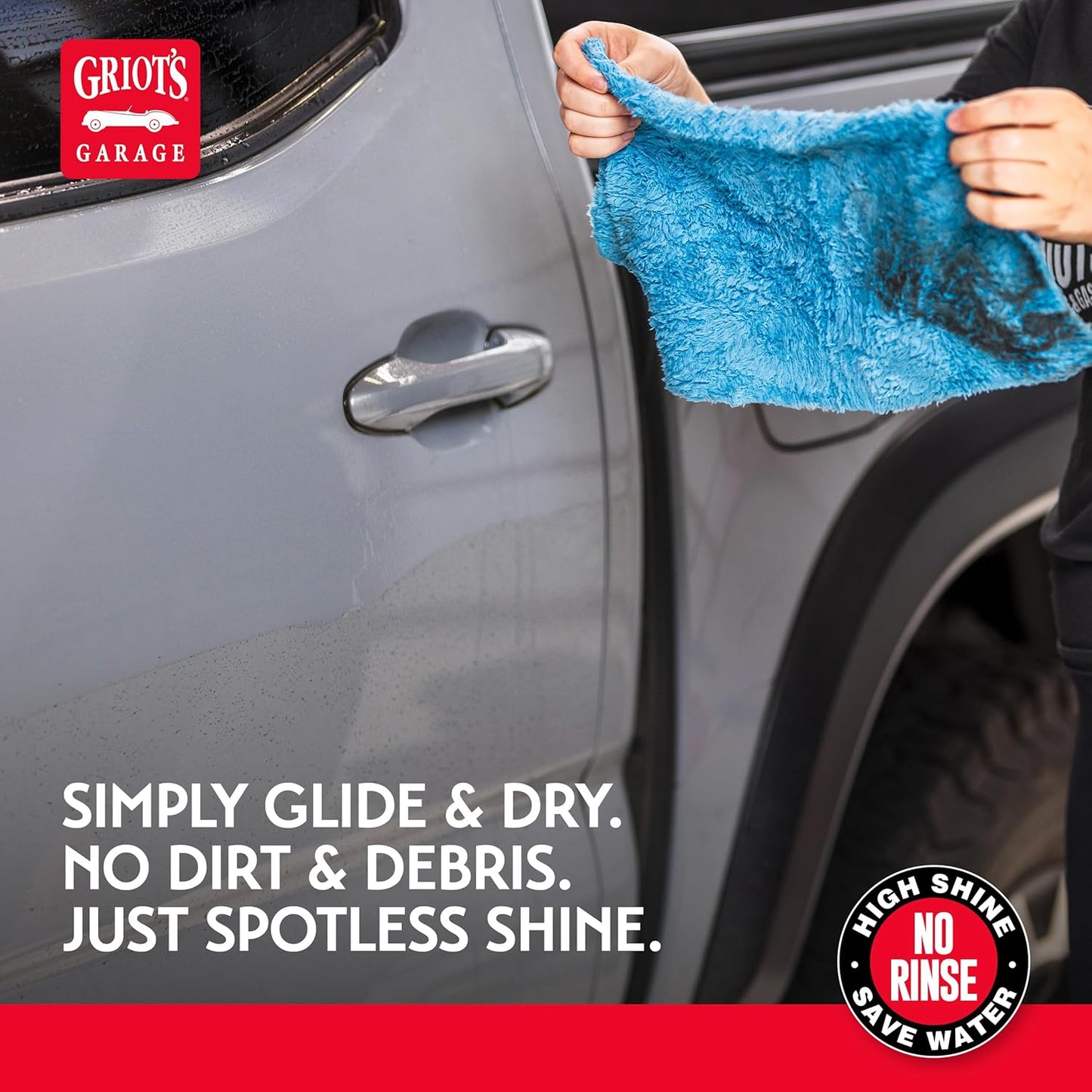 Griot's Garage Rinseless Wash for Car Cleaning and Detailing, No-Rinse Vehicle Washing, Dilutes Into Detailer, Clay Bar Lubricant, 10479, 35oz