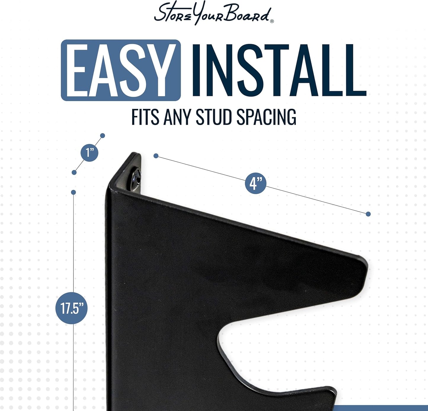 StoreYourBoard Shed Tool Organizer Wall Mount, Garage Organization, Garden Tool Organizer for Shovels and Rakes, Solid Steel Holds 100 lbs