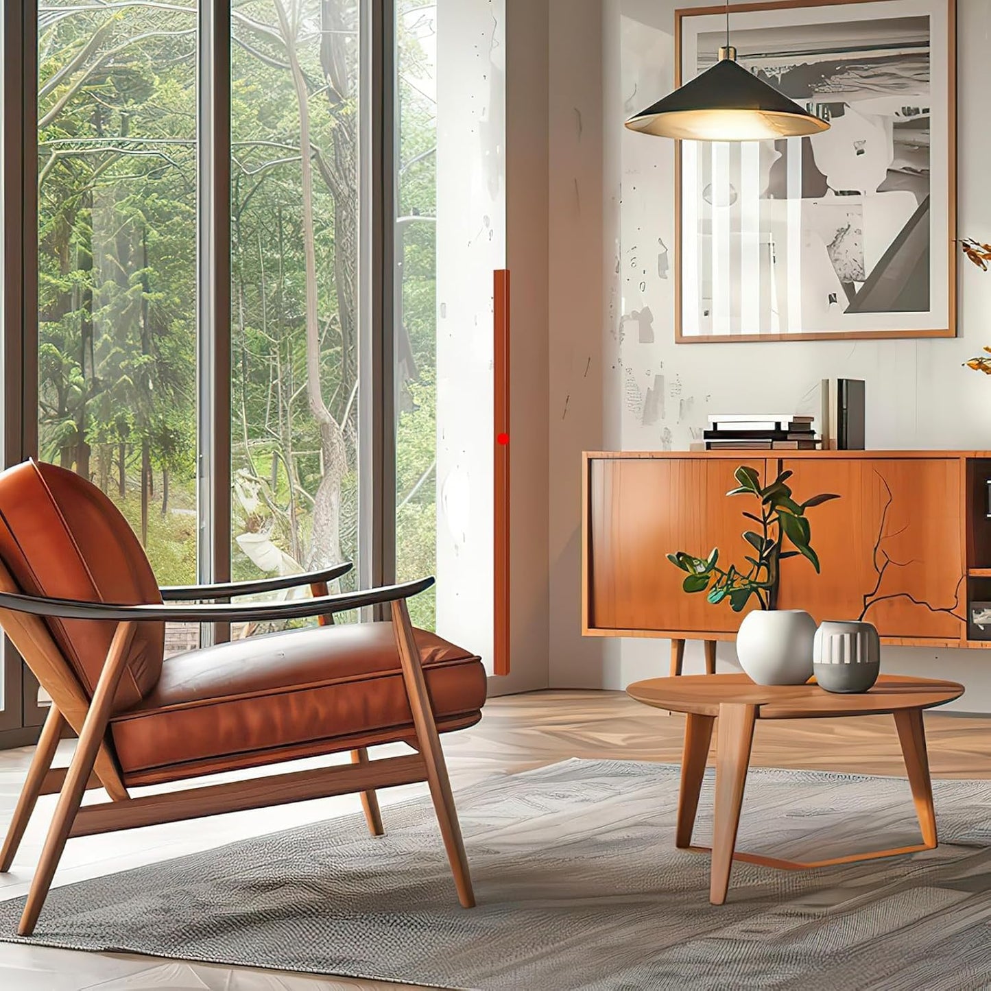 2PCS Wall Corner Protectors Guards - Self Adhesive Corner Protector & Corner Guards for Walls Edge Protection, Easy to Apply - No Tools Needed(Brown, 35.4"x1.18")