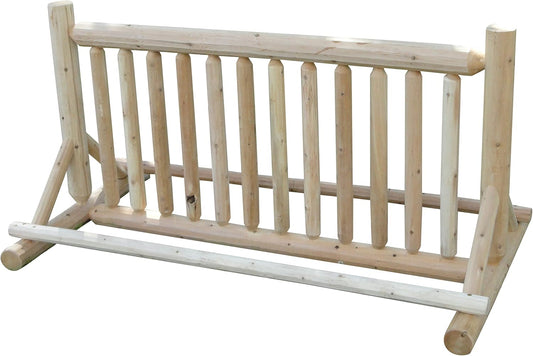 13-Place Bike Log Rack, Outdoor Bike Stand, Freestanding Commercial Bicycle Storage Racks, Standing Rack for Bikes, Bicycle Parking Floor Stand, Ebike Racks, Fat Tire Bikes for Men - Unfinished