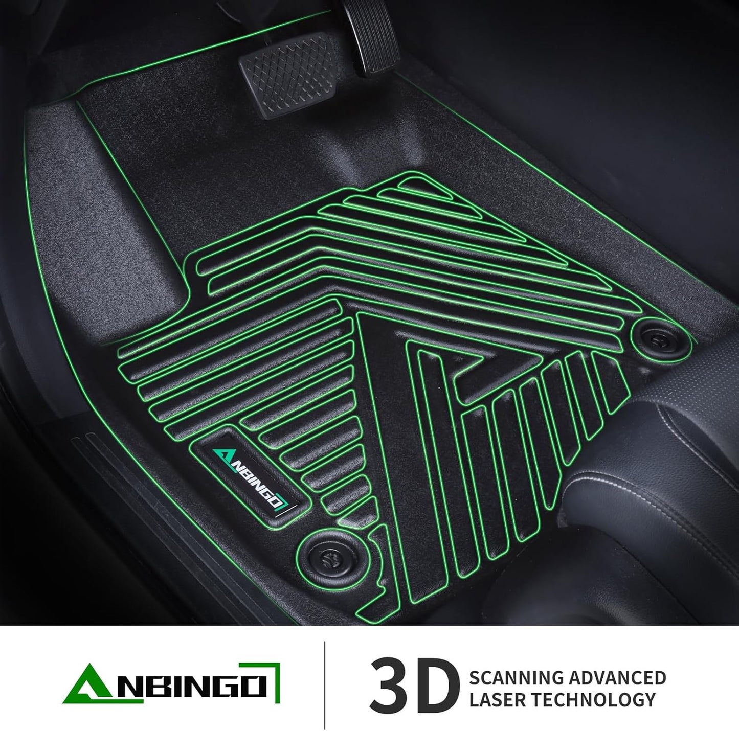 Floor Mats & Cargo Liner Custom for Toyota Prius & Prius Prime 2026 2025 2024 2023 All Weather Prius Car Mats丨1st, 2nd Row Set & Cargo mat | Prius Floor Mats 2026 Prius Accessories-Black