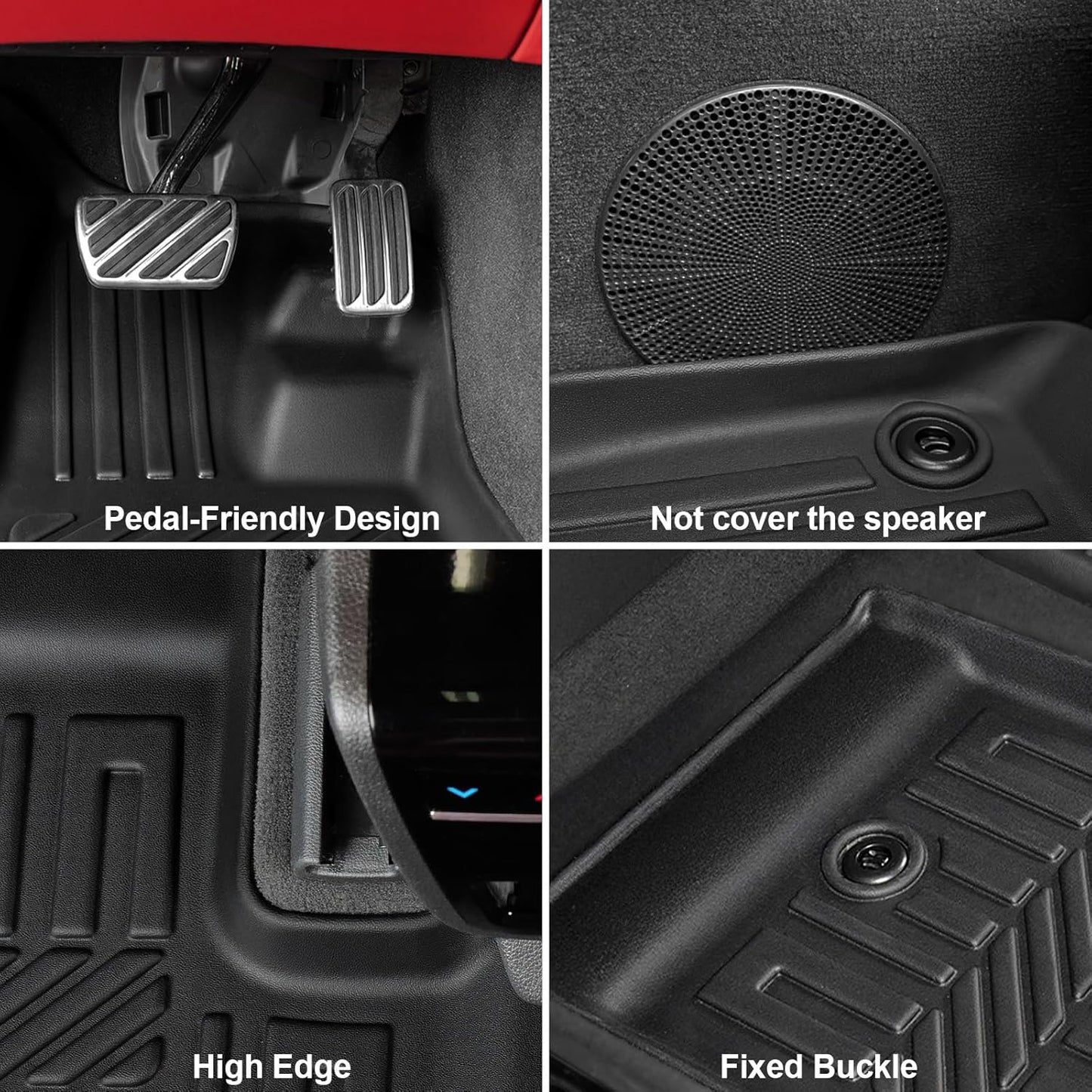 GALVAGNIATE Floor Mats Cargo Liner for 2022-2024 2025 Acura MDX, All Weather TPE 2-in-1 Cargo Mat with Backrest Mat for MDX Accessories