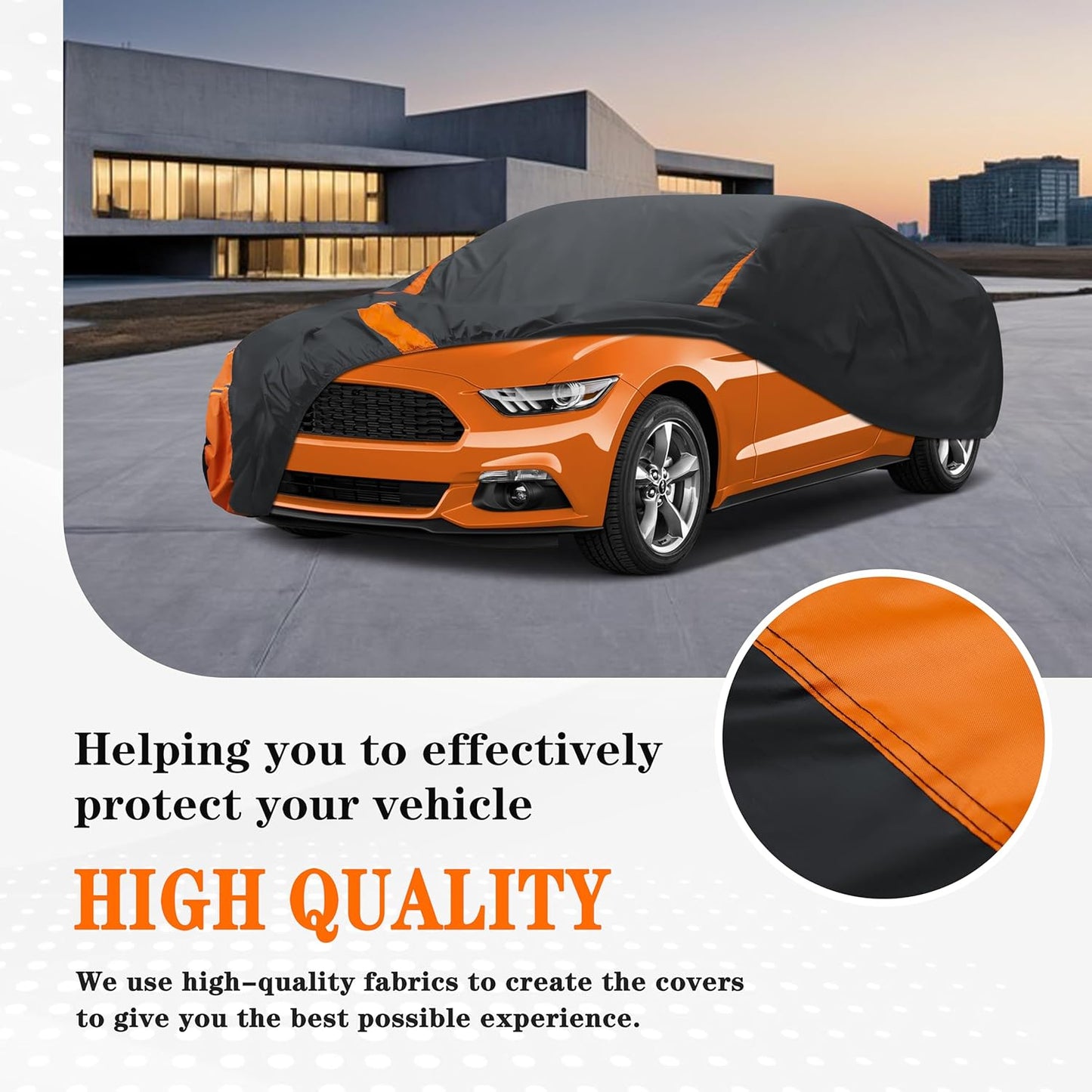 in Full Exterior Car Cover All Weather, Waterproof,UV Resistant, Dustproof, and Snowproof Fit Coupe Audi TT,BMW Z4,Honda CR-Z,Hyundai Tiburon,Mazda RX-7,718,BRZ,350/370Z etc.Size Chart C2