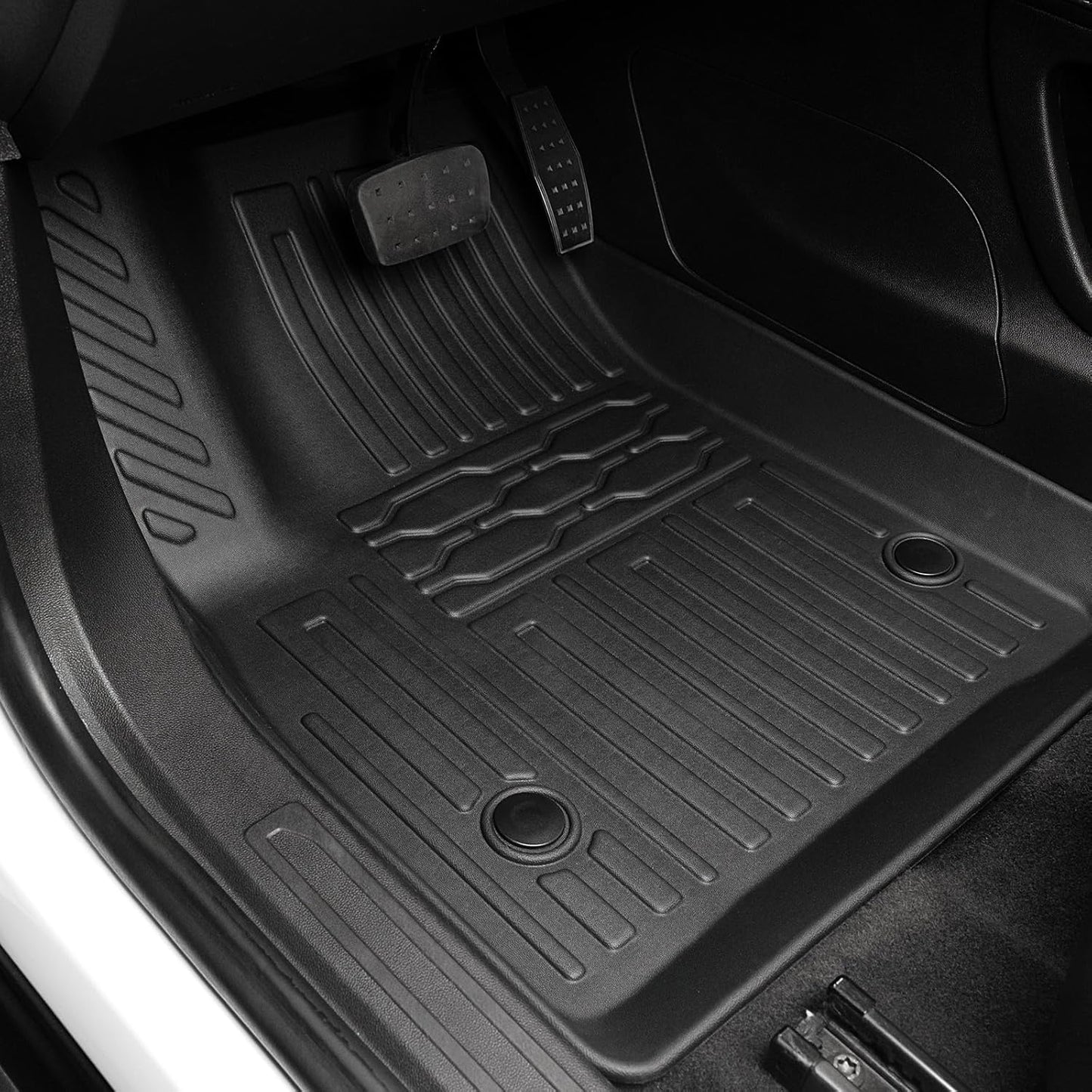 Floor Mats for 2017-2023 GMC Acadia (6-seat), All Weather TPE 2-in-1 Cargo Mat with Backrest Mat for Acadia Accessories