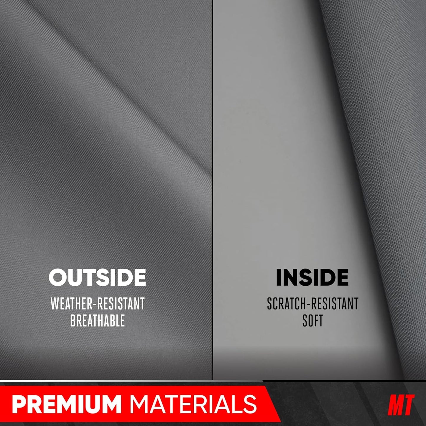 Motor Trend Breathable Lightweight Car Cover, Anti-Moisture Build-Up Water-Resistant Scratch-Resistant Travel-Friendly, Universal Fit for Cars SUVs Trucks Vans All-Weather Outdoor/Indoor, (XL) 210" L