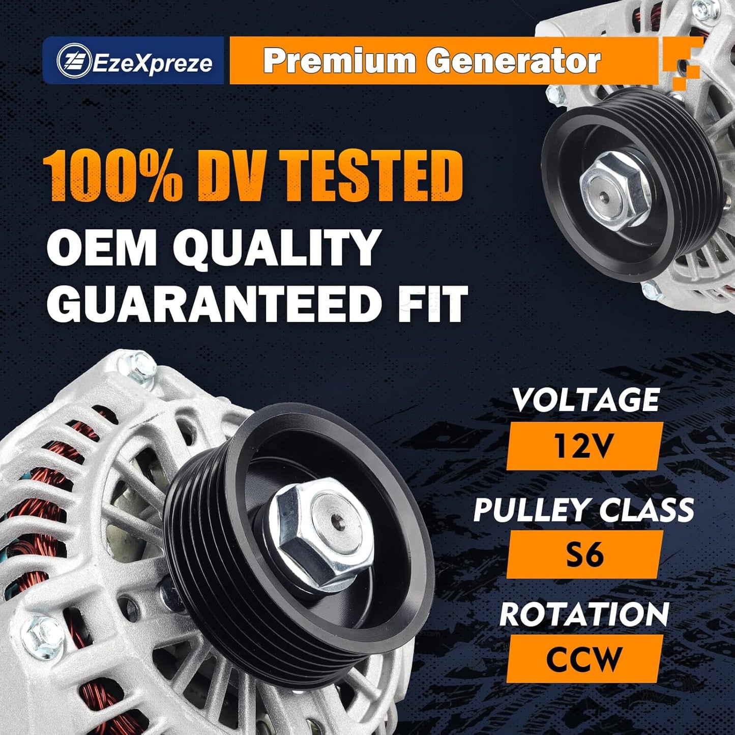 EzeXpreze Honda Civic Acur.a Alternator Replacement for 2001 2002 2003 2004 2005 EL L4 1.7L, 70AMP CCW 06311PLM505RM 31100-PLM-A01A02 02RM AHGA50 64 A005TA6991A 7091 7191 ZC 400-48035 13893N