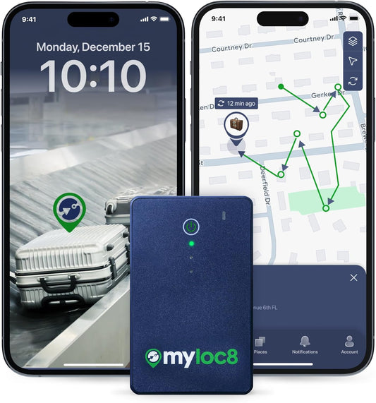 GPS Luggage Tracker for Suitcases TSA Approved, Android & iOS Compatible - Smart Tag with Bag Opening Alert - Real-Time Tracking Device for Travel or Even Car, Trailer, etc. – Long Battery Life