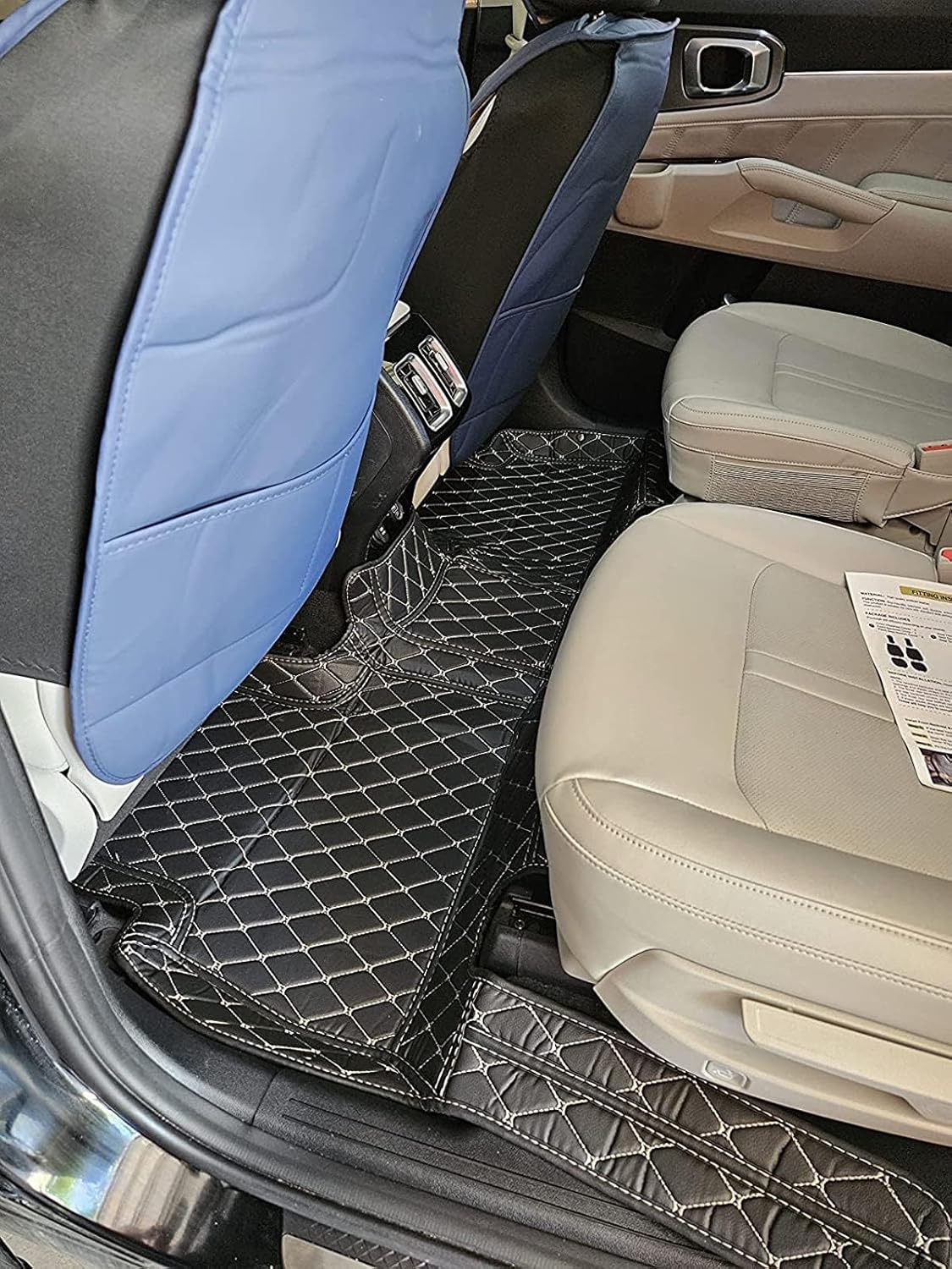 Custom Car Floor Mat Compatible with BMW Mercedes-Benz Toyota Cadillac Lexus Honda Infiniti Nissan Hyundai Kia Audi All Models Cars Sedans SUVs Automotive Mats (Orange)
