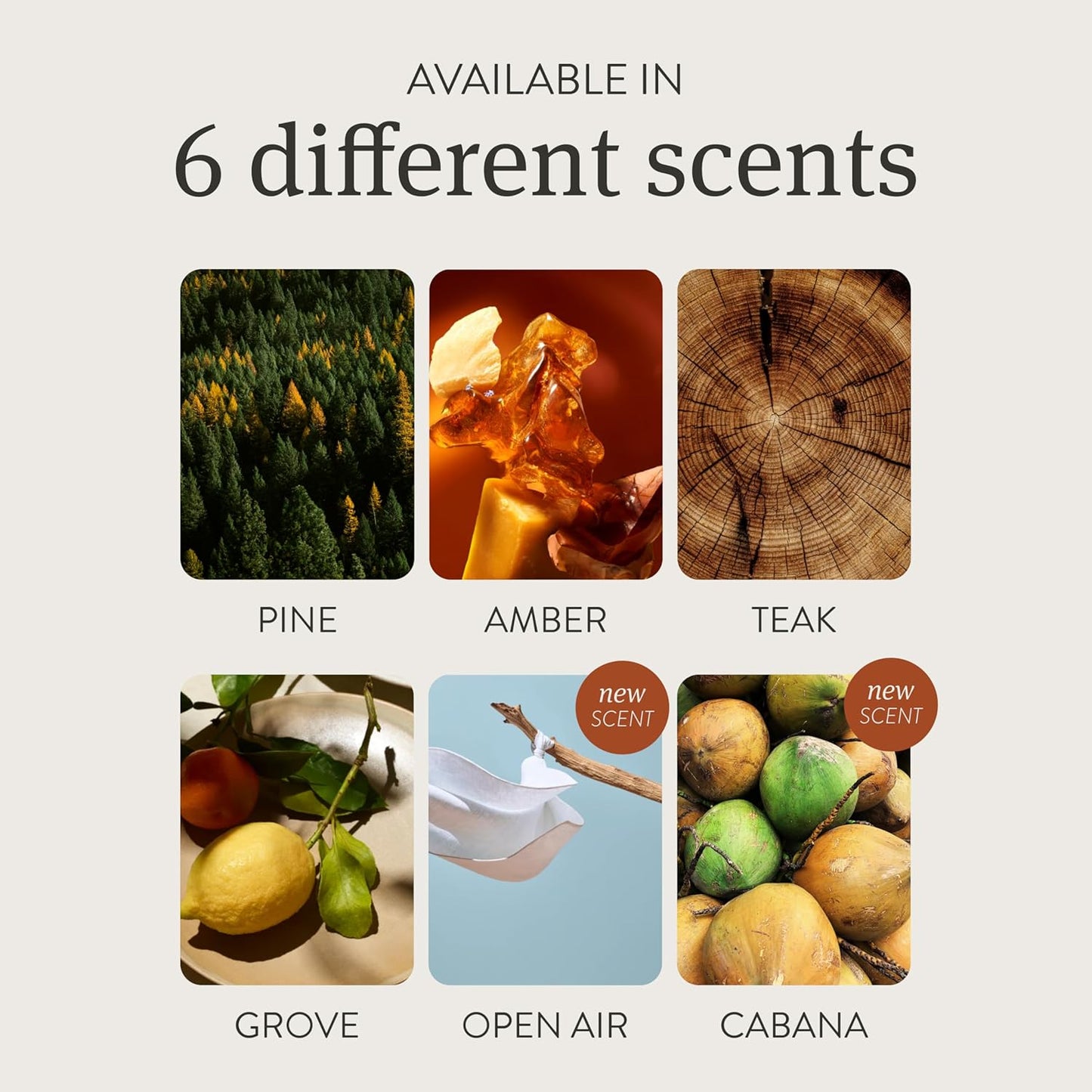 Drift Car Air Freshener - Stone Air Freshener - Car Odor Eliminator - Open Air Scent Refill - Pack of 3 - NO CLIP INCLUDED