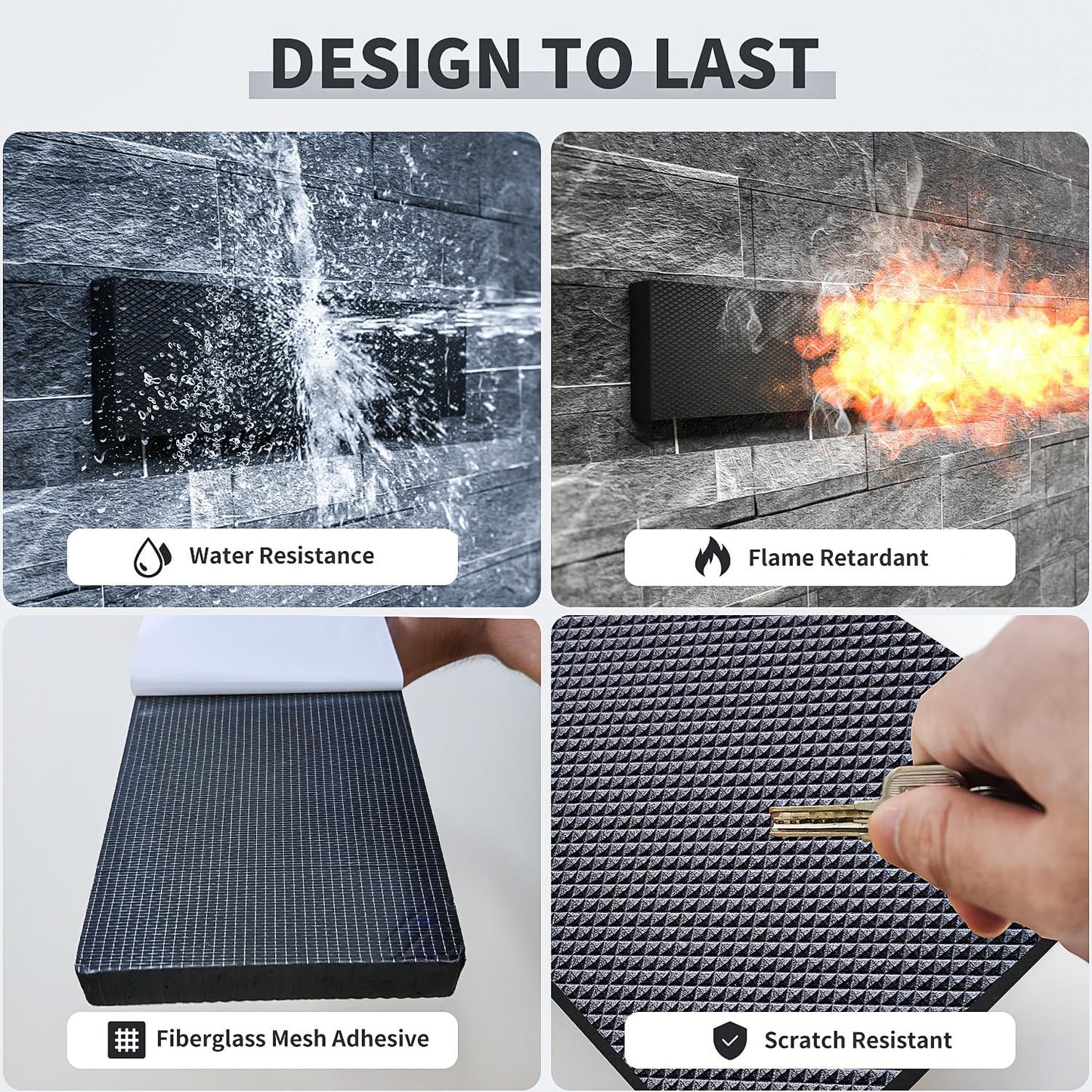 GWP04 Garage Wall Protector Car Door Protectors, Garage Accessories, Parking Stopper for Garage, Tool-Free, Designed in Germany (4-Pack Black)