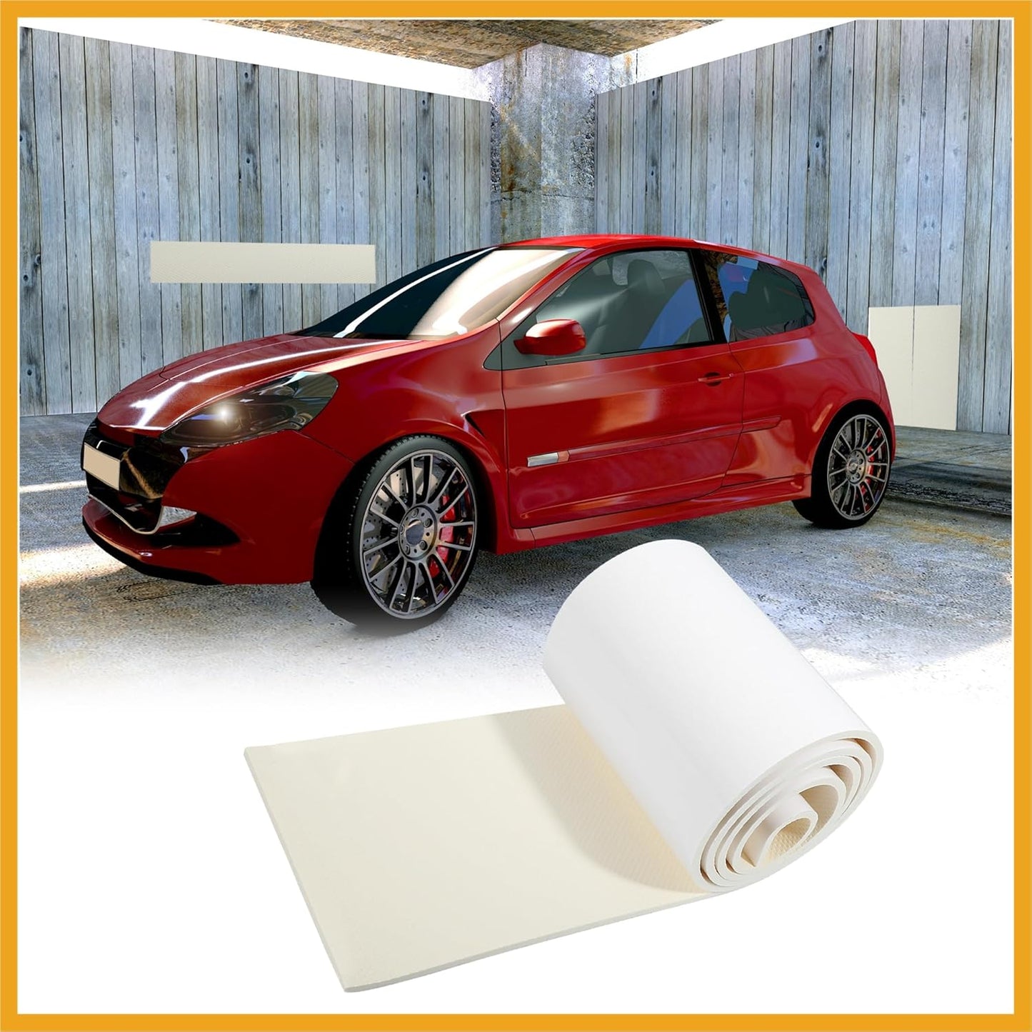 2000x200x6.5mm Car Garage Wall Guard Door Bumper Universal Protector Anti Collision Waterproof White Replacement