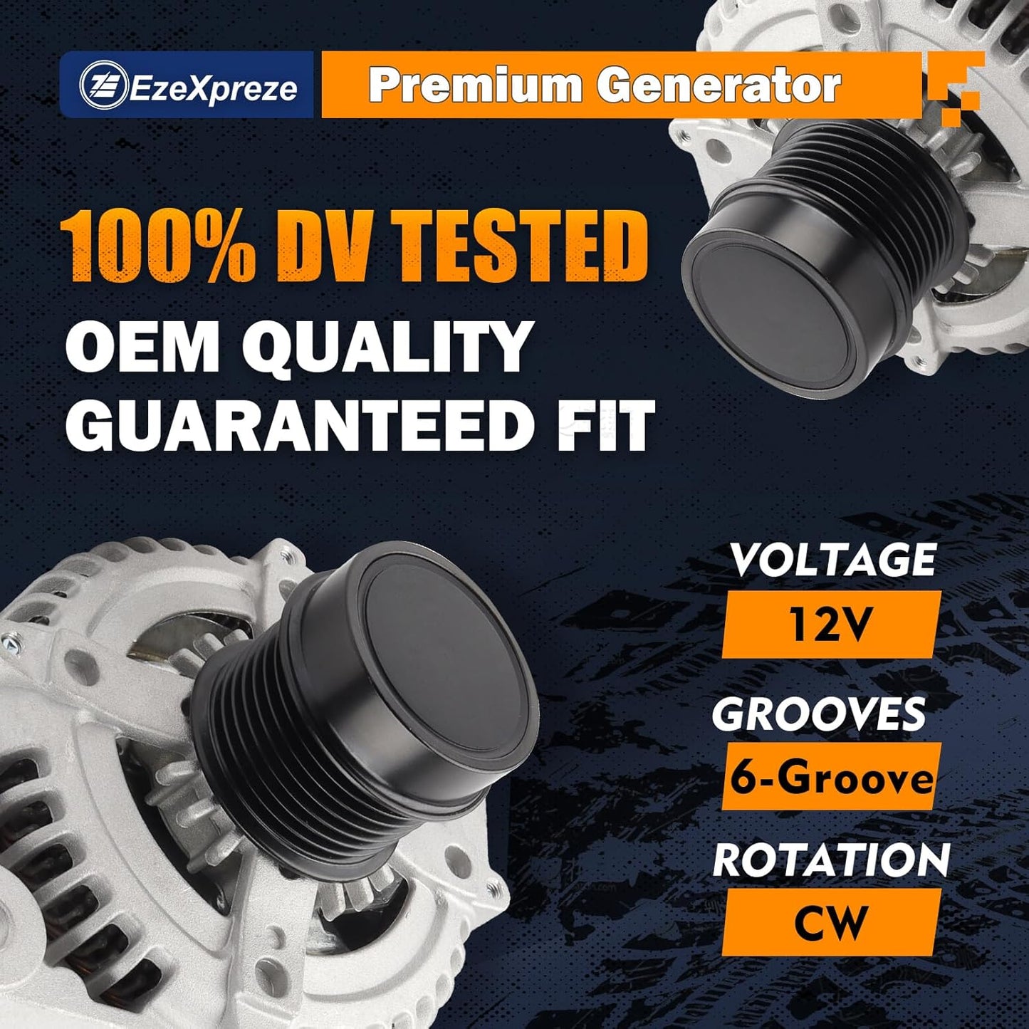 Ezexpreze 11196 Alternator Compatible with Lexus GS300 V6 3.0L 2006,Lexus GS350 V6 3.5L 2007-2011,Lexus IS250 V6 2.5L 2006-2011,OE#7060-31060 104210-2050