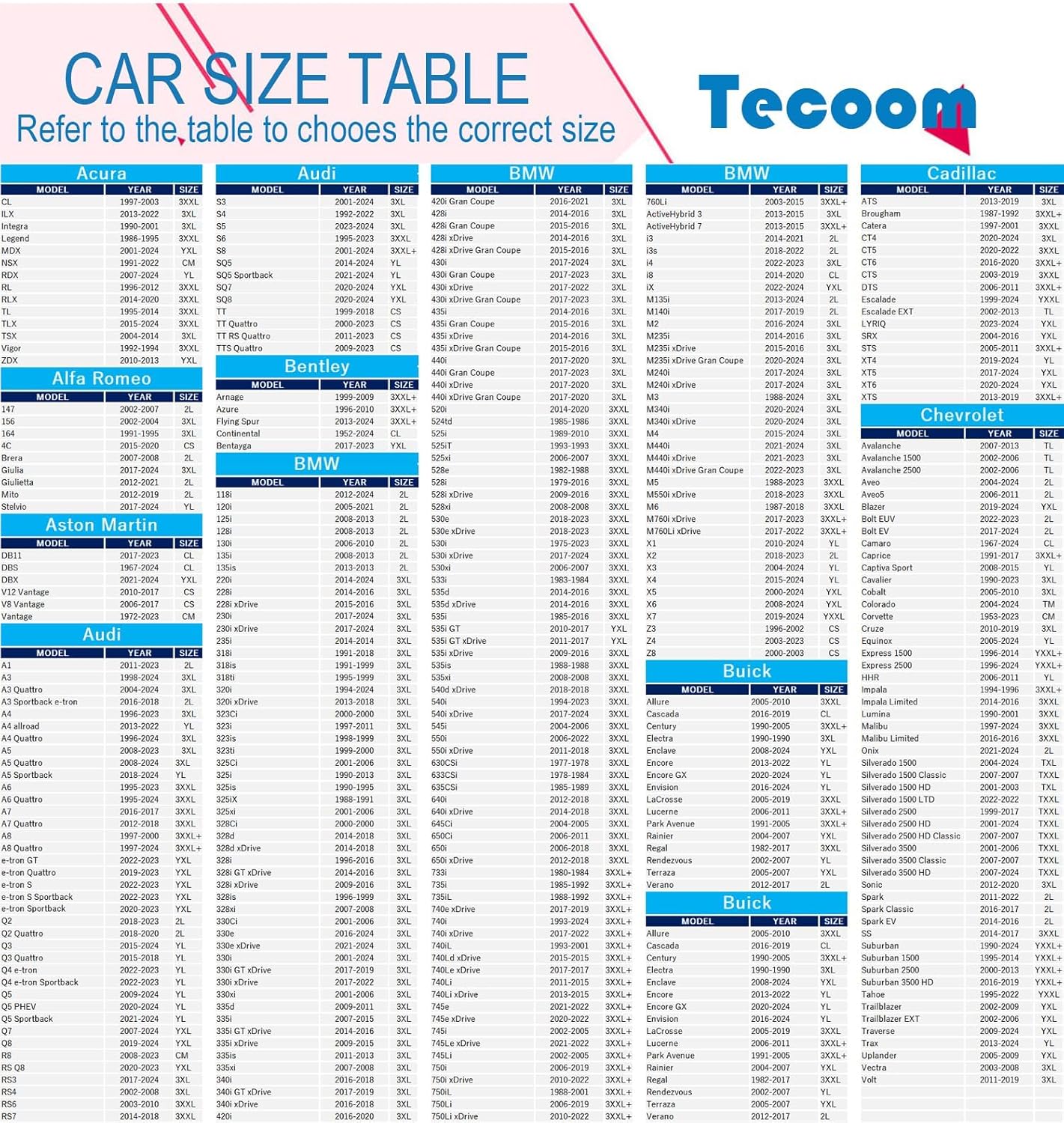 Tecoom Car Covers for Automobiles Door Zipper/Lock Universal Fit Sedan Toyota Camry, Honda Accord, Chevy Malibu, Kia Optima, Hyundai Sonata Nissan Altima Volkswagen Passat Ford Fusion Buick Regal