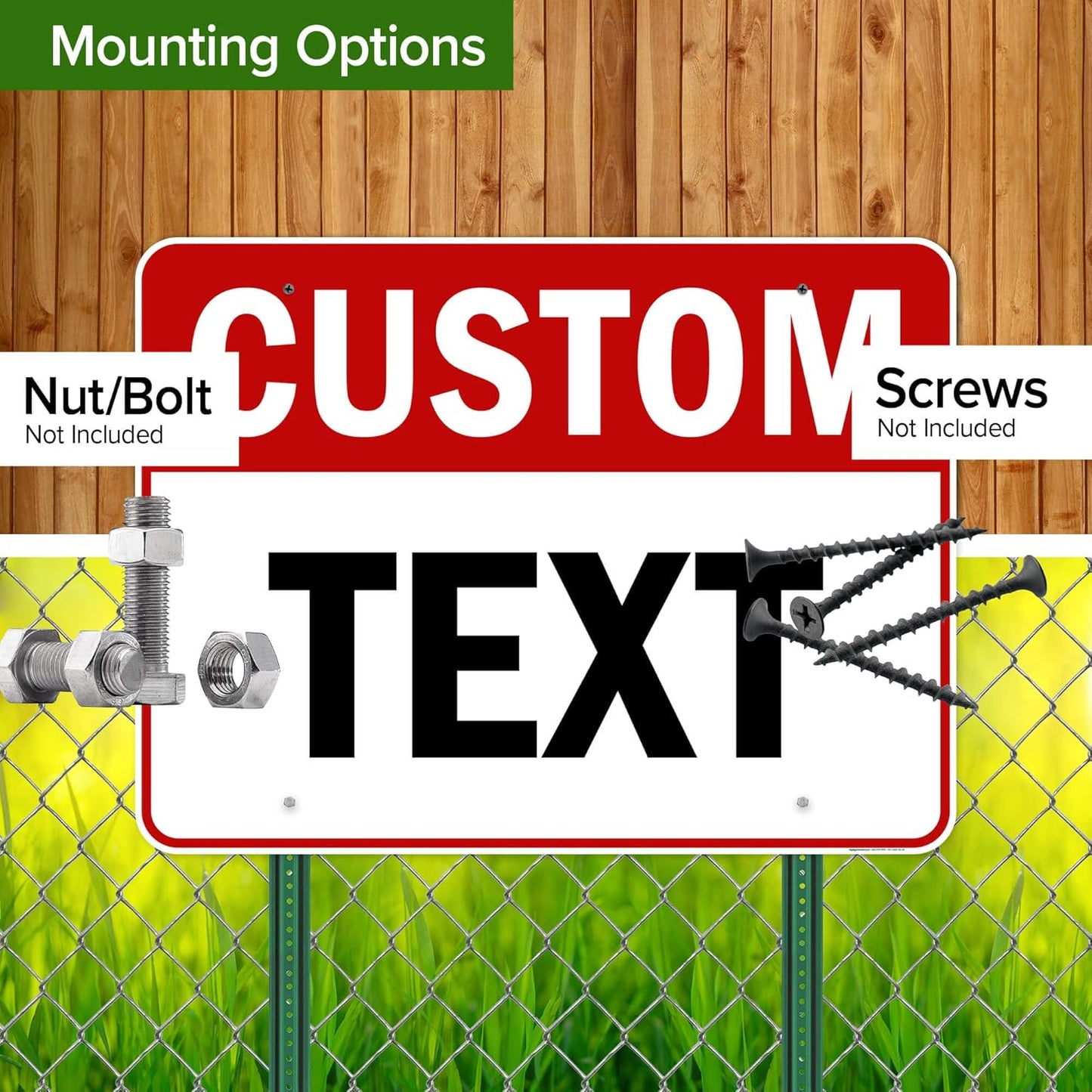 Custom Sign, Custom Sign for Business, Indoor/Outdoor use. 36x48 Inches, Rust Free DiBound, Fade Resistant, Made in USA by My Sign Center (Header)